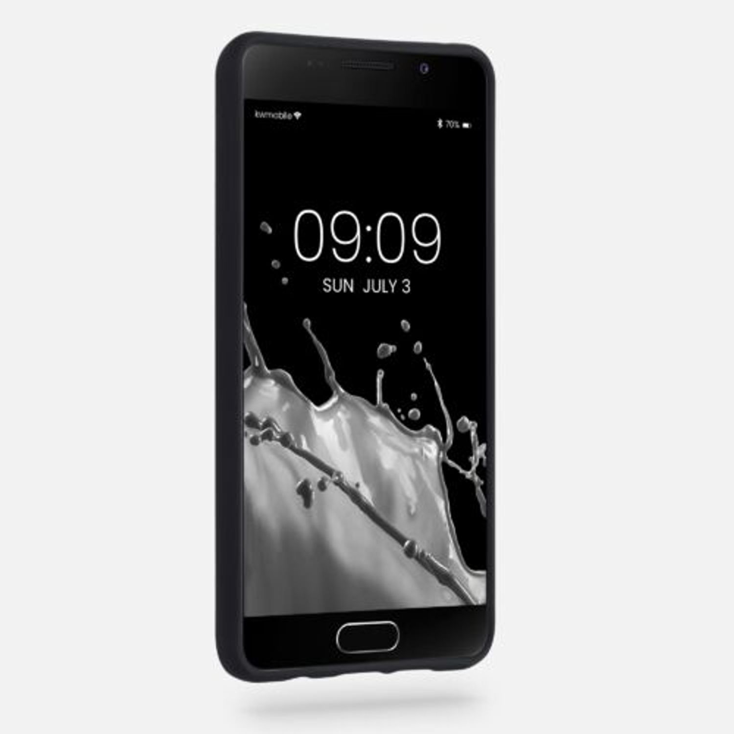 Husa pentru Samsung Galaxy A3 (2016), Silicon, Negru, 39063.01 fotografia produsului View 3 L