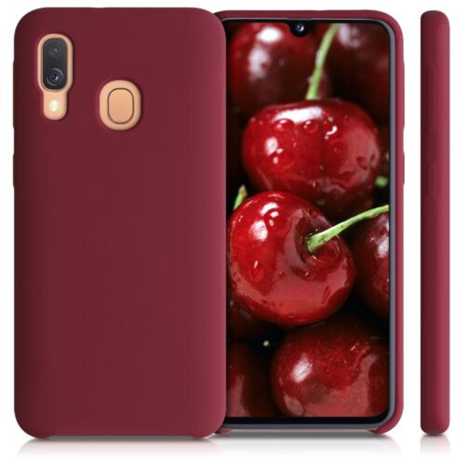 Husa pentru Samsung Galaxy A40, Silicon, Violet, 49091.209 fotografia produsului View 2 L