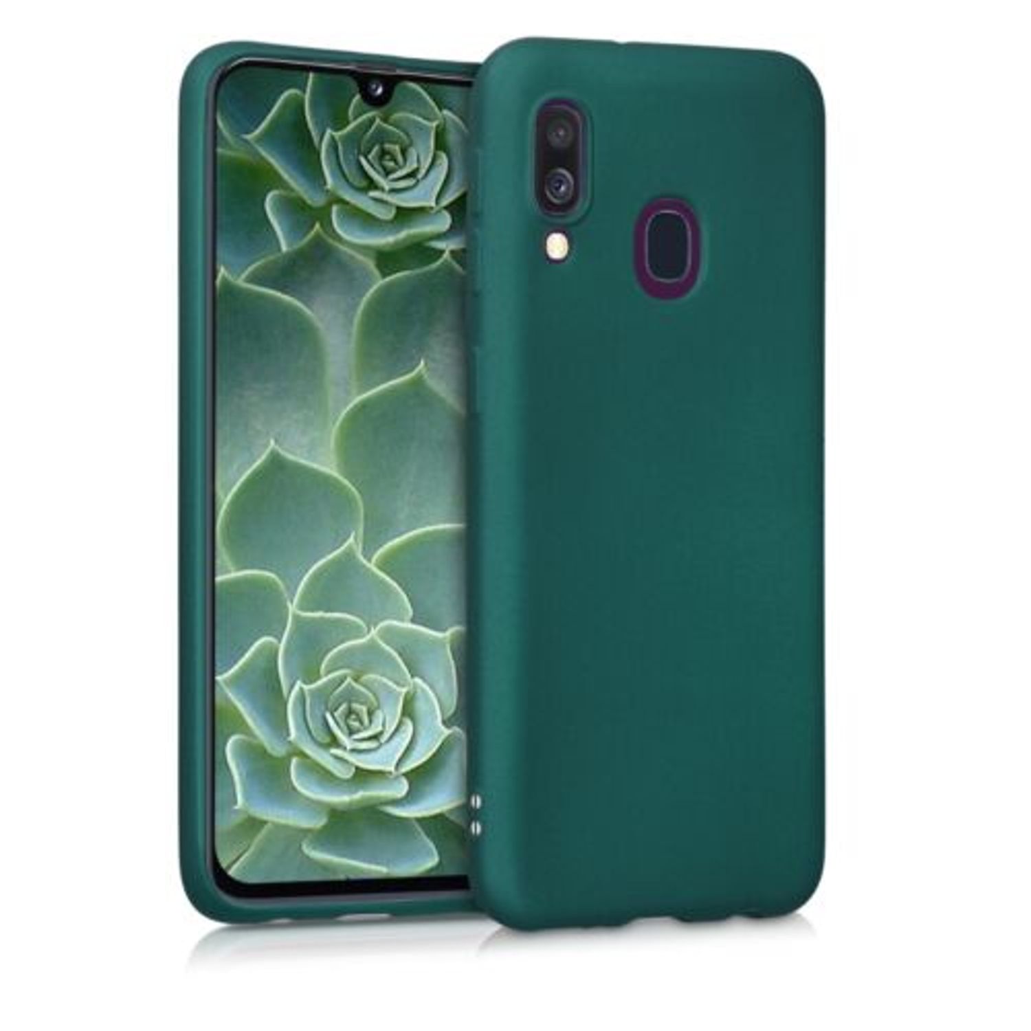 Husa pentru Samsung Galaxy A40, Silicon, Verde, 48546.170 fotografia produsului