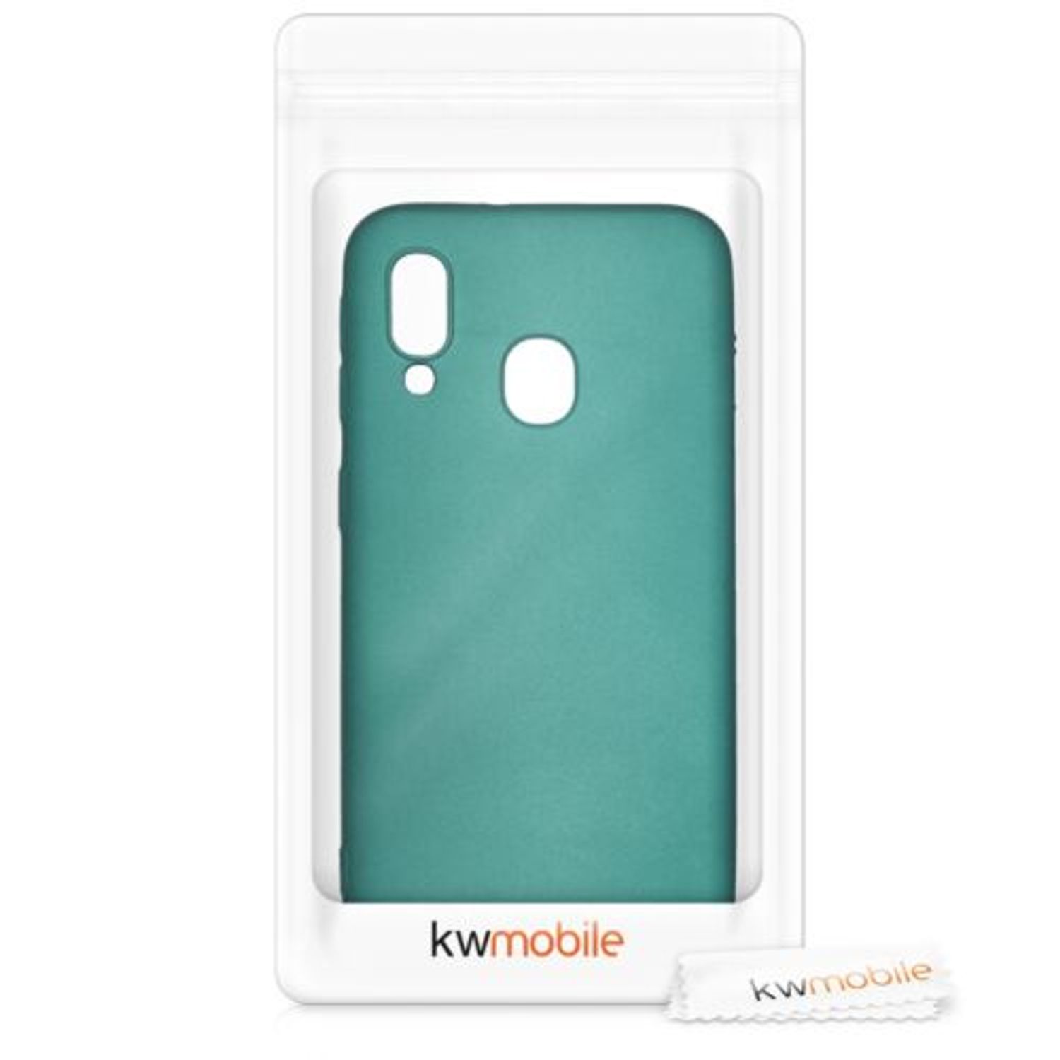 Husa pentru Samsung Galaxy A40, Silicon, Verde, 48546.170 fotografia produsului View 8 L