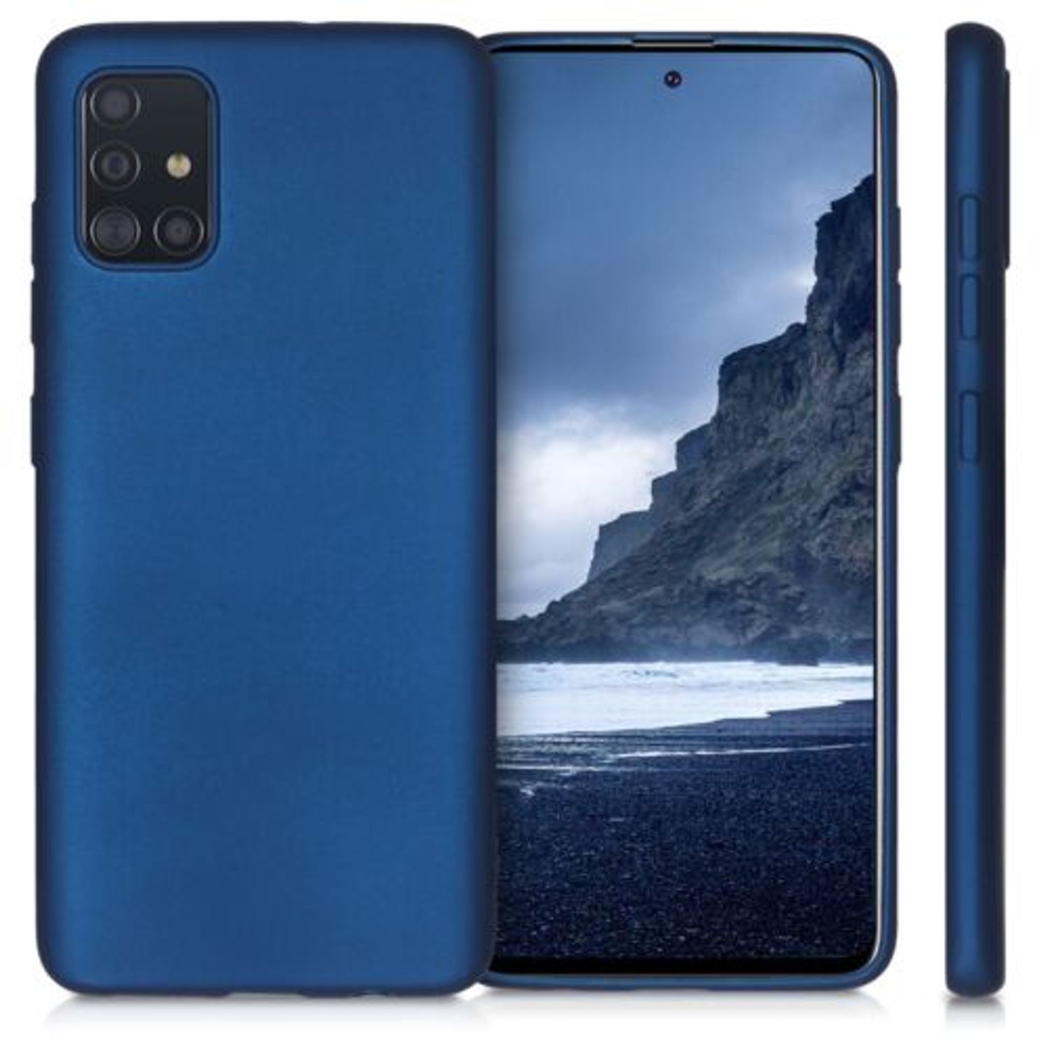 Husa pentru Samsung Galaxy A51, Silicon, Albastru, 51201.64 fotografia produsului View 2 L