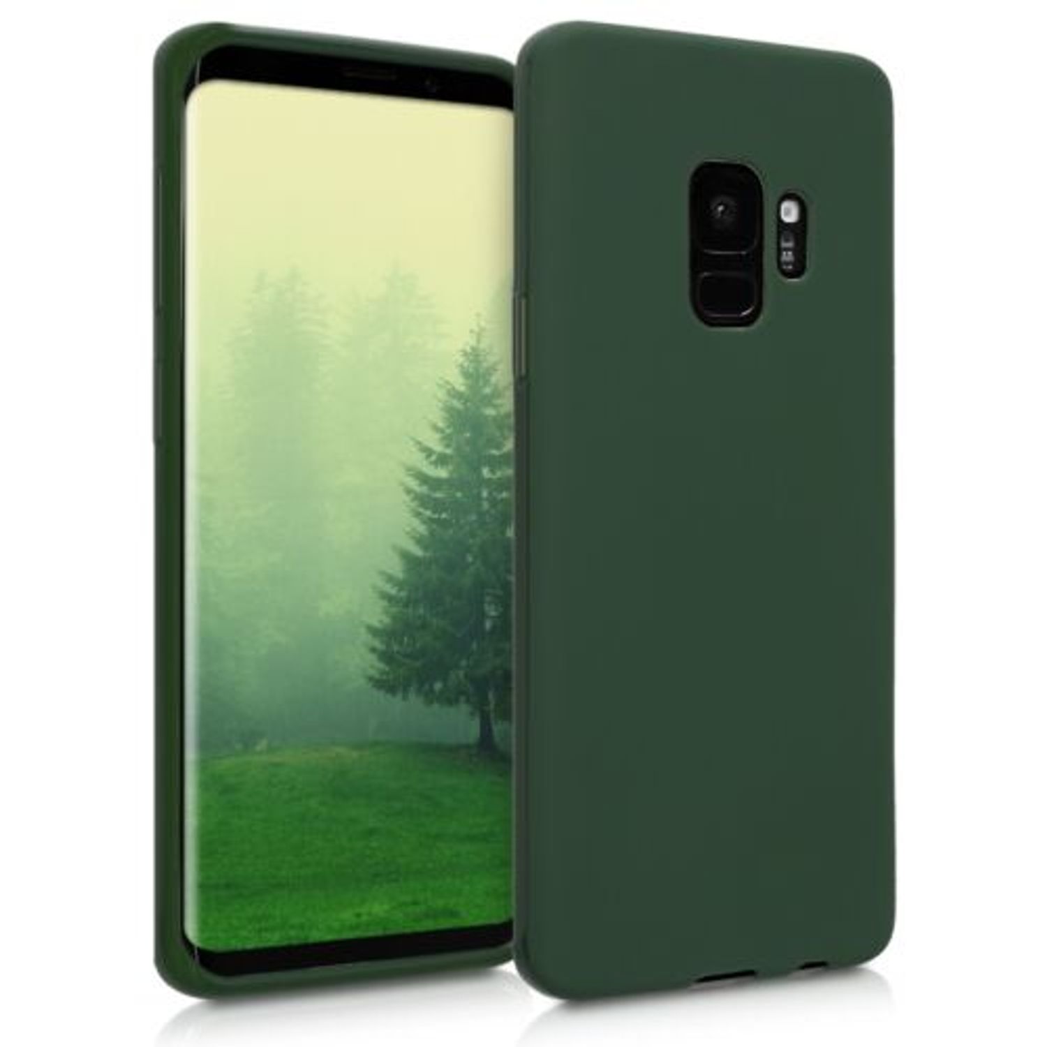 Husa pentru Samsung Galaxy S9, Silicon, Verde, 44089.118 fotografia produsului