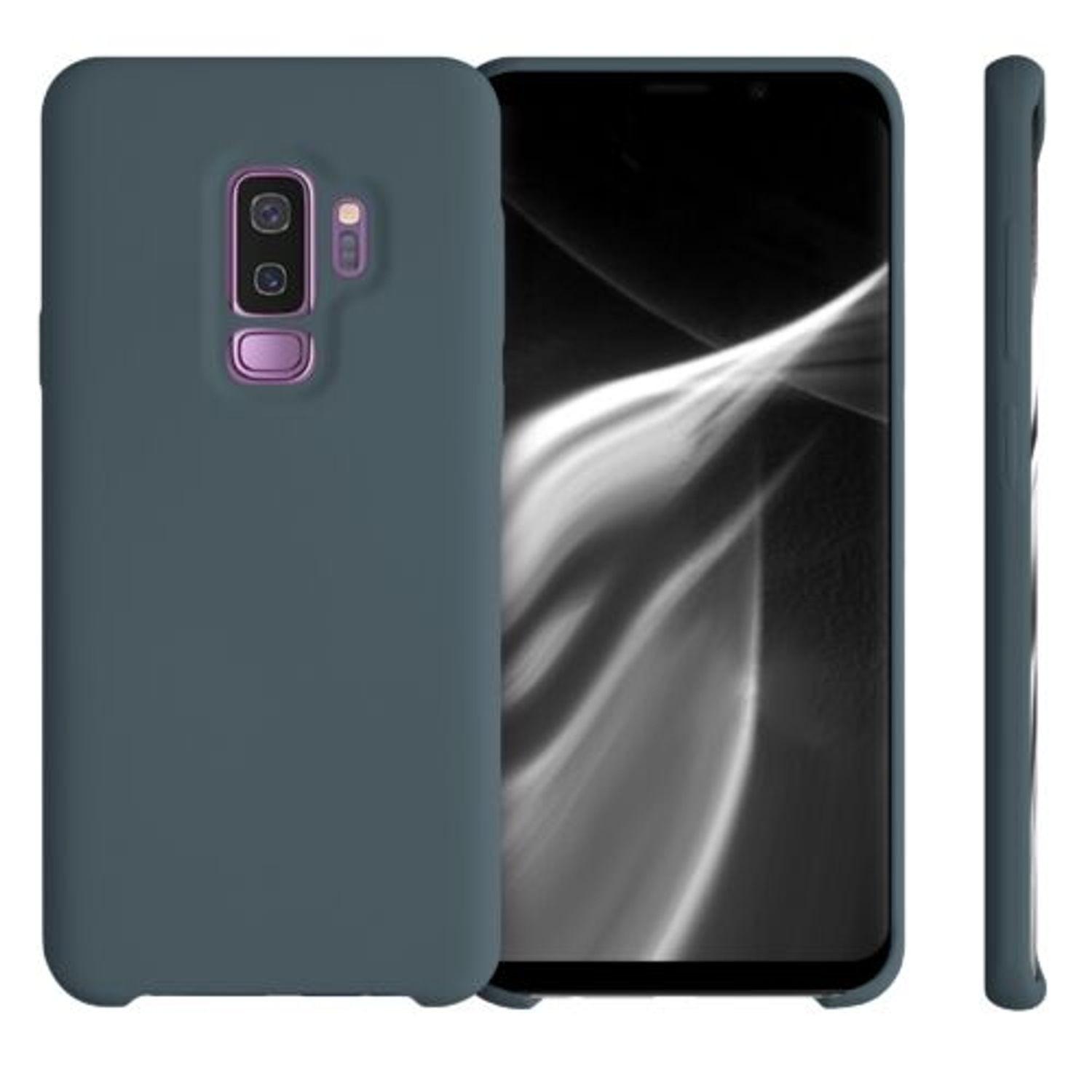 Husa pentru Samsung Galaxy S9 Plus, Silicon, Gri, 44183.202 fotografia produsului View 2 L