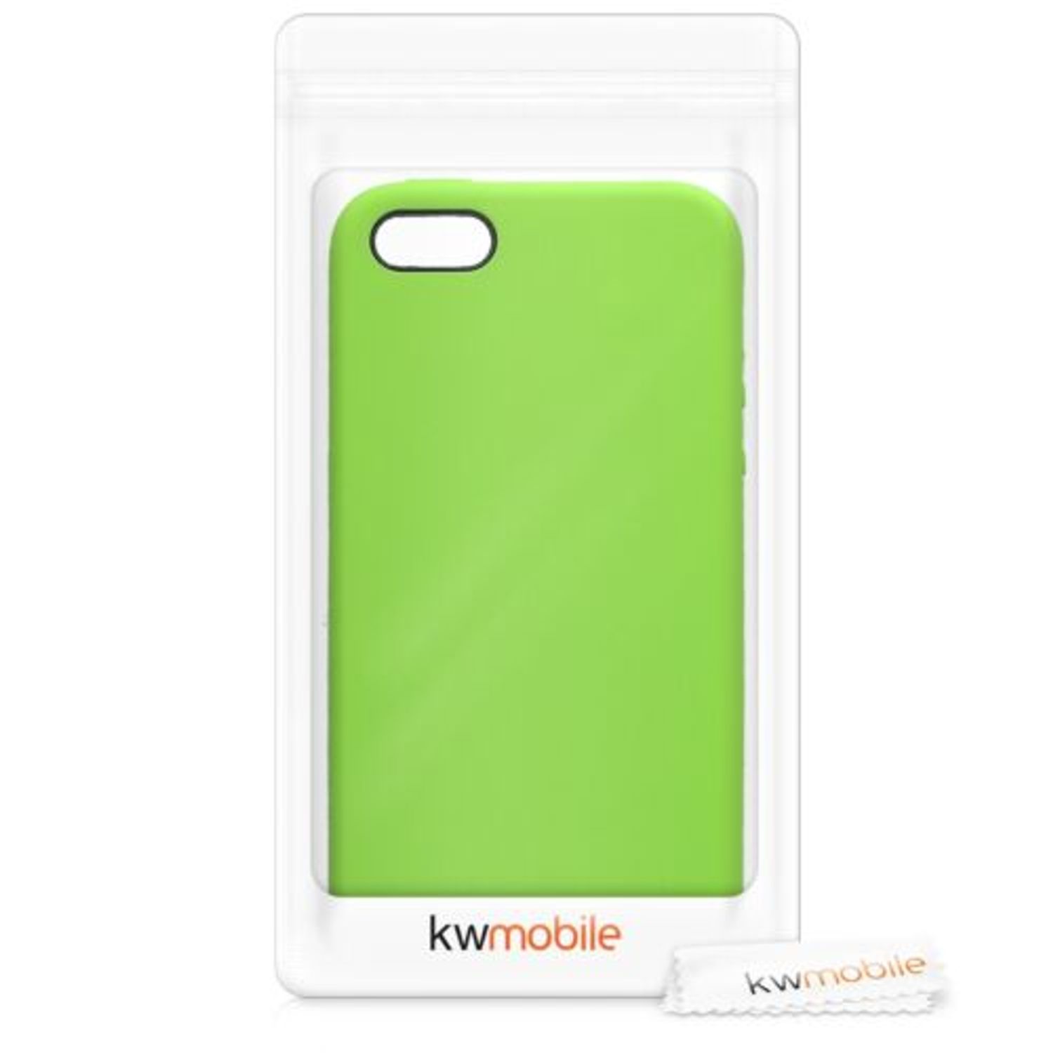 Husa pentru Apple iPhone 5/iPhone 5s/iPhone SE, Silicon, Verde, 42766.07 fotografia produsului View 7 L