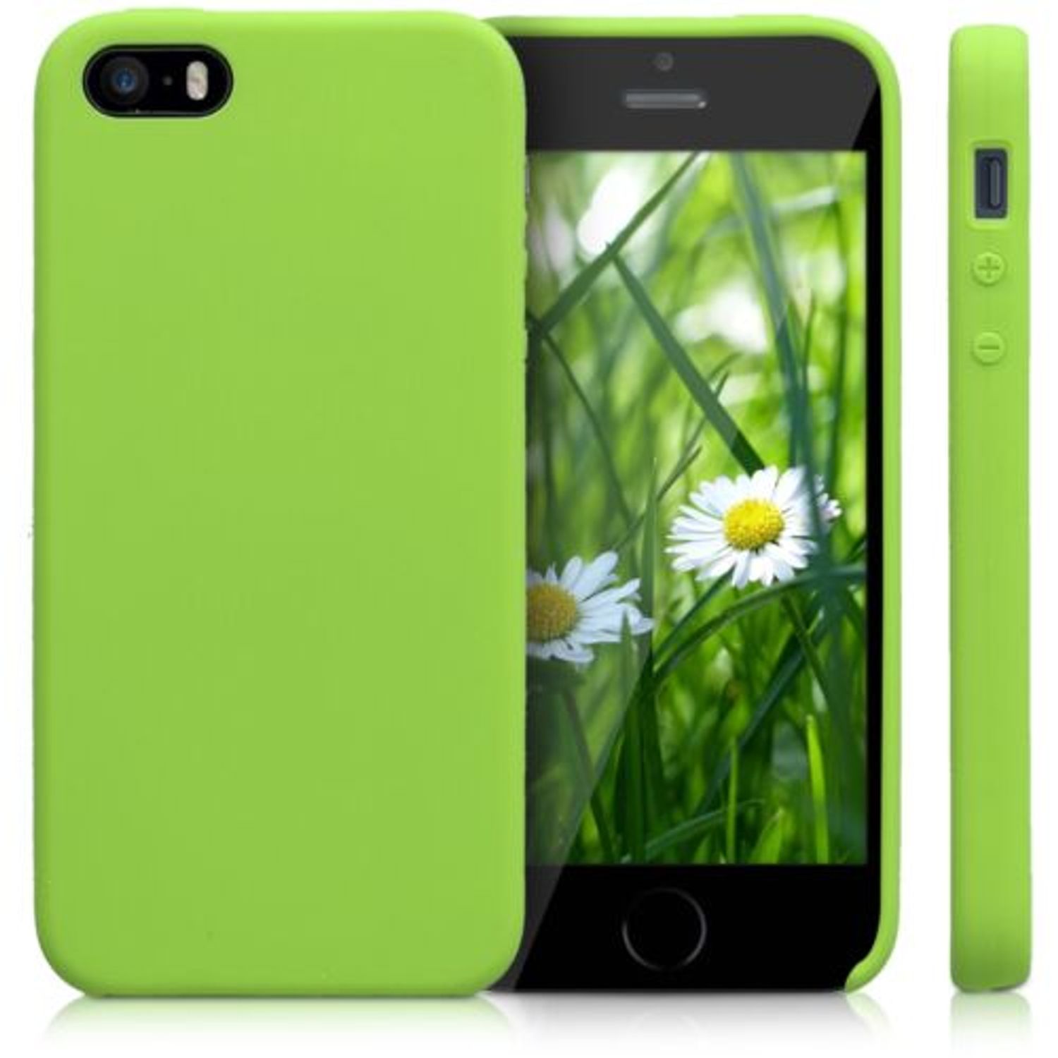 Husa pentru Apple iPhone 5/iPhone 5s/iPhone SE, Silicon, Verde, 42766.07 fotografia produsului View 2 L