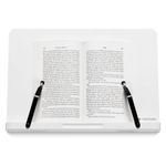 Suport pentru carti din bambus Navaris, 2 brate reglabile, 33 x 24 cm, Alb, 52801.2.02 fotografia produsului View 2 S