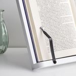 Suport pentru carti din bambus Navaris, 2 brate reglabile, 33 x 24 cm, Alb, 52801.2.02 fotografia produsului View 9 S