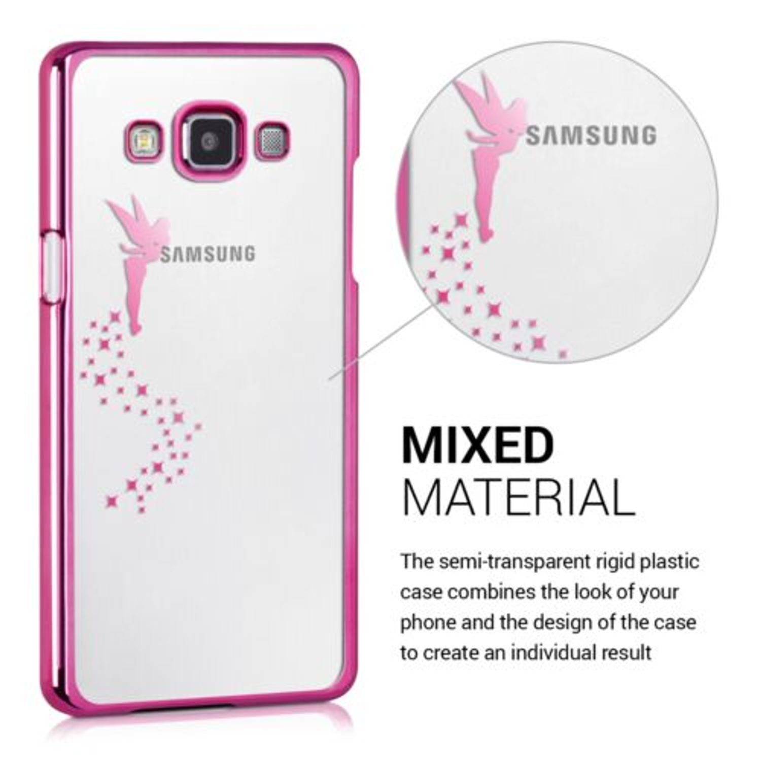 Husa pentru Samsung Galaxy A5, Policarbonat, Roz, 24809.02 fotografia produsului View 3 L