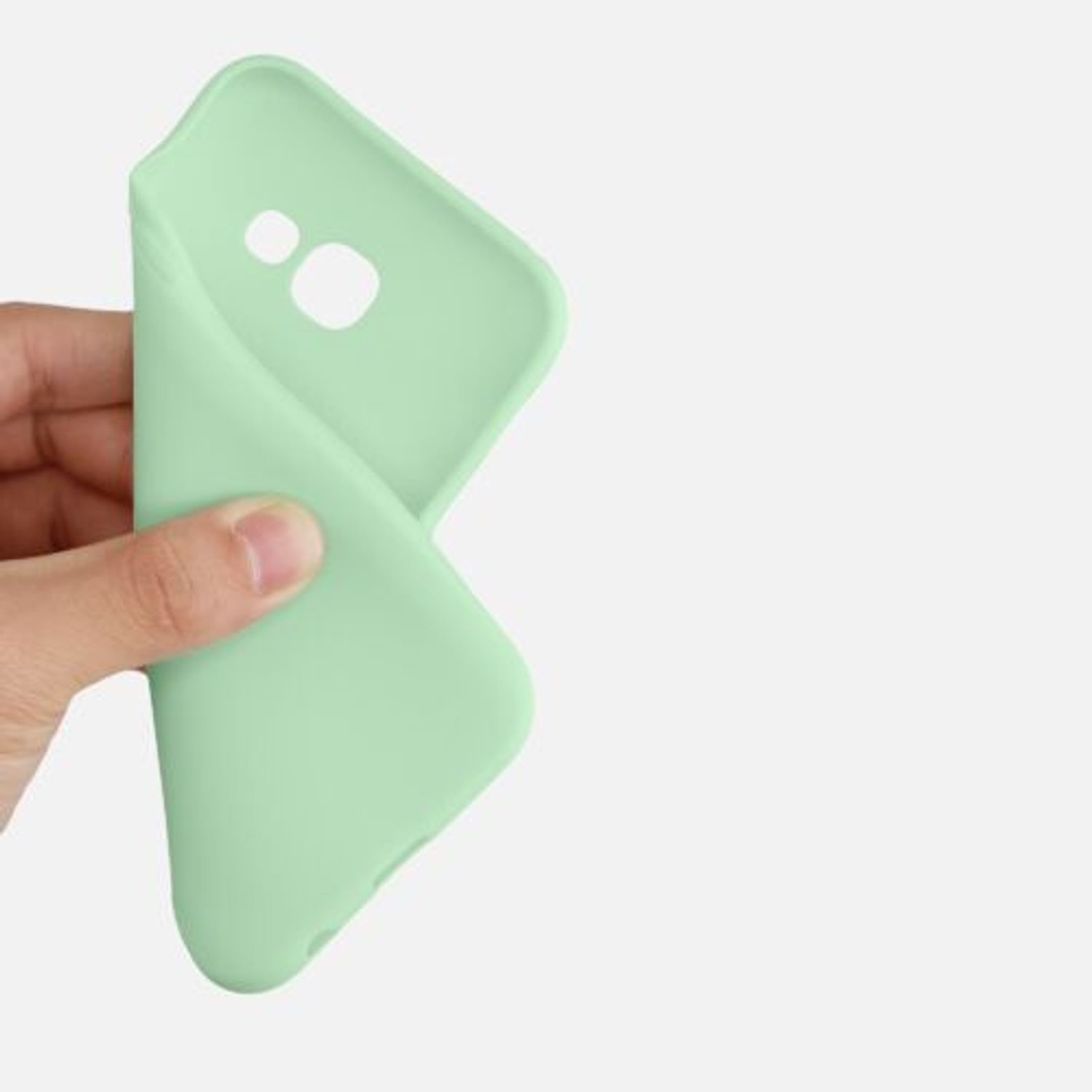 Husa pentru Samsung Galaxy A5 (2017), Silicon, Verde, 40717.50 fotografia produsului View 7 L