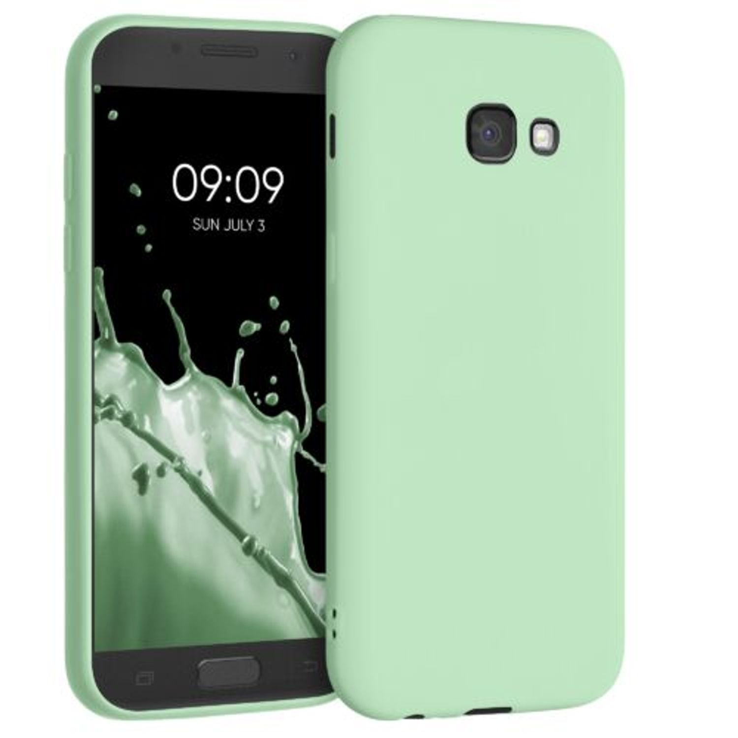 Husa pentru Samsung Galaxy A5 (2017), Silicon, Verde, 40717.50 fotografia produsului