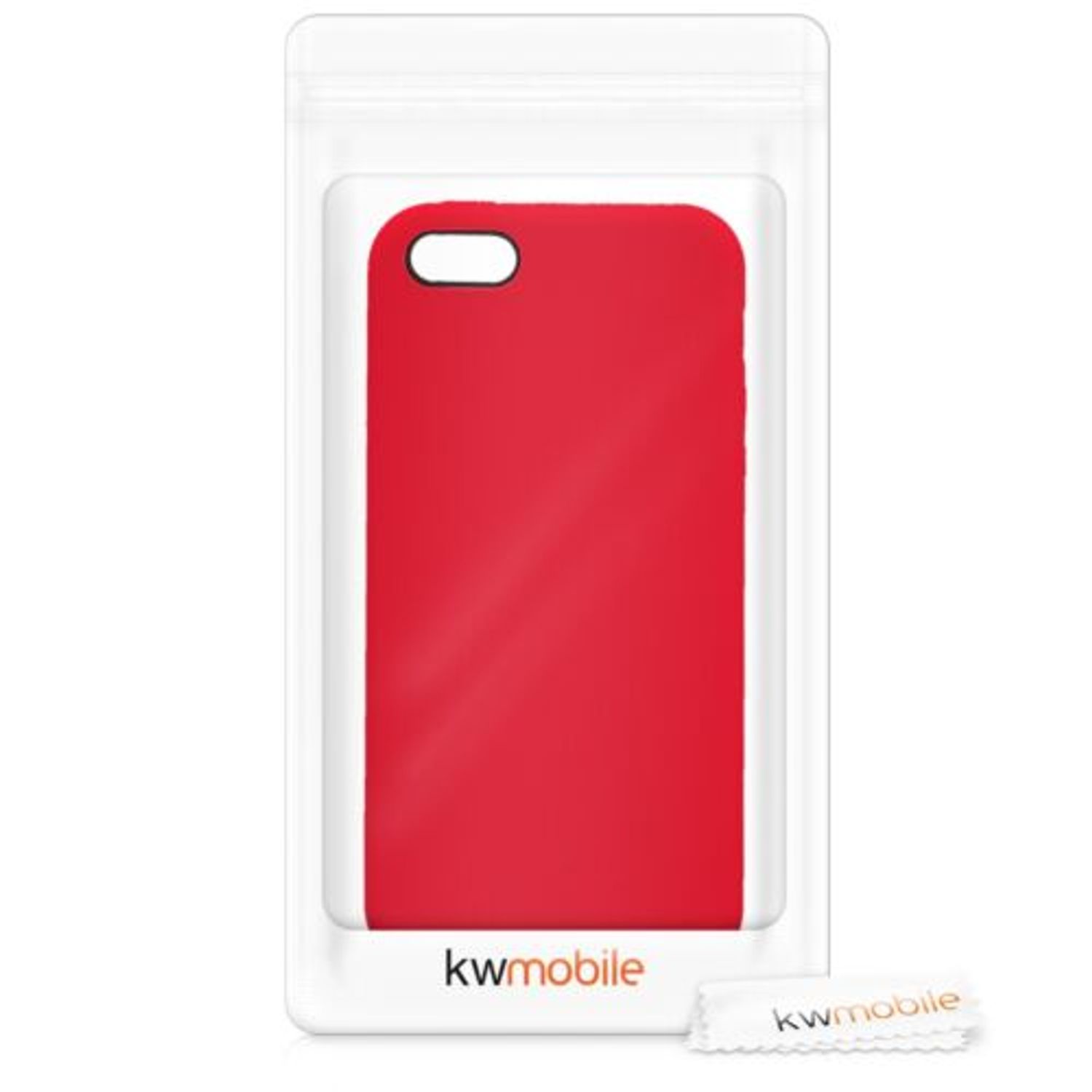 Husa pentru Apple iPhone 5/iPhone 5s/iPhone SE, Silicon, Rosu, 42766.09 fotografia produsului View 7 L