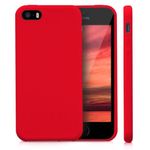 Husa pentru Apple iPhone 5/iPhone 5s/iPhone SE, Silicon, Rosu, 42766.09 fotografia produsului View 2 S