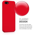 Husa pentru Apple iPhone 5/iPhone 5s/iPhone SE, Silicon, Rosu, 42766.09 fotografia produsului View 4 S