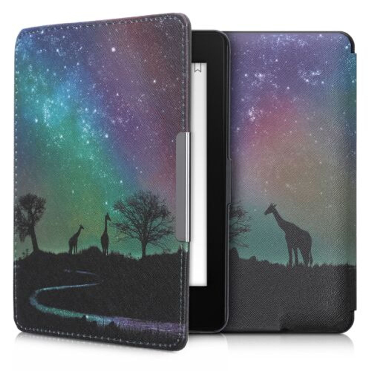 Husa pentru Kindle Paperwhite 7, Piele ecologica, Multicolor, 45569.27 fotografia produsului