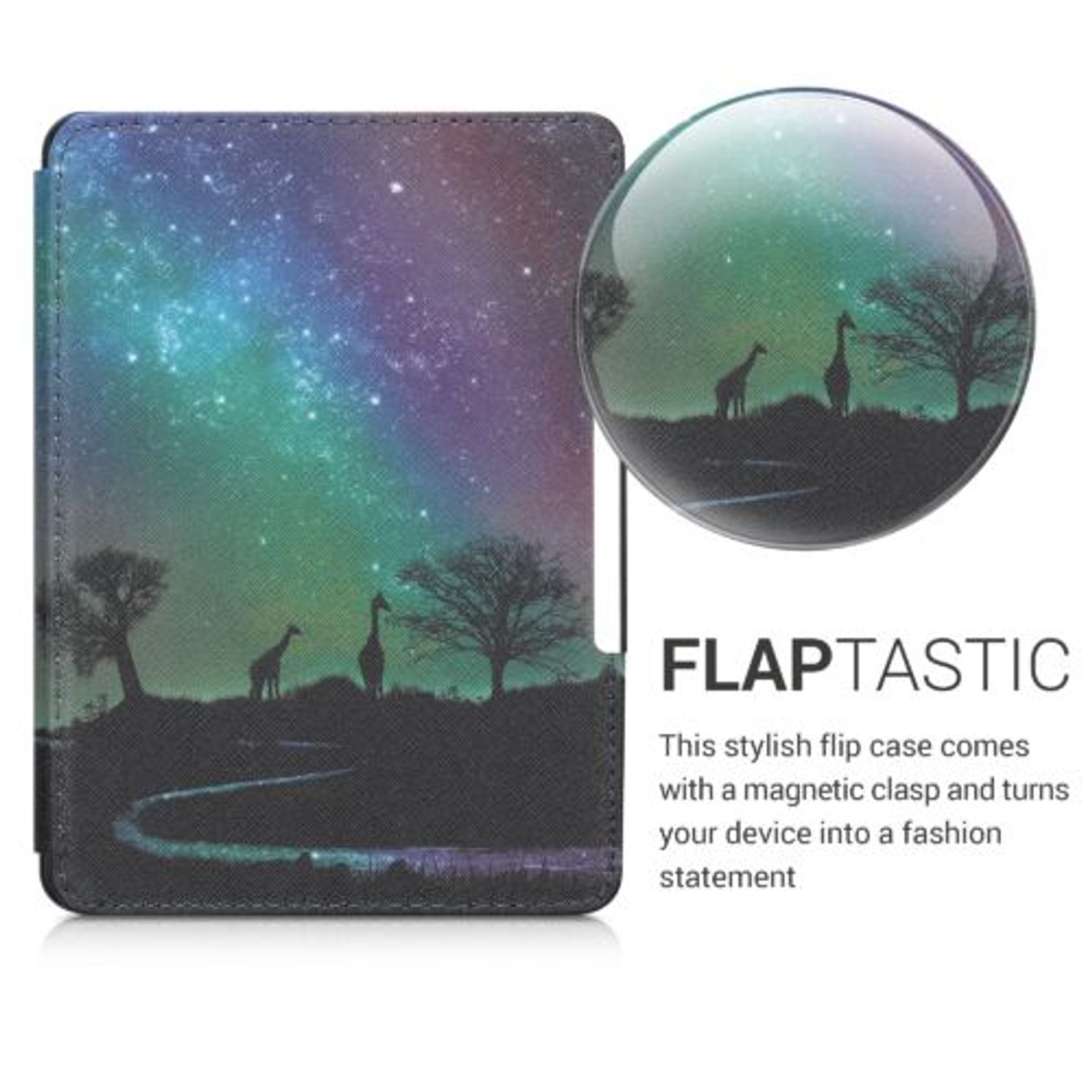 Husa pentru Kindle Paperwhite 7, Piele ecologica, Multicolor, 45569.27 fotografia produsului View 3 L
