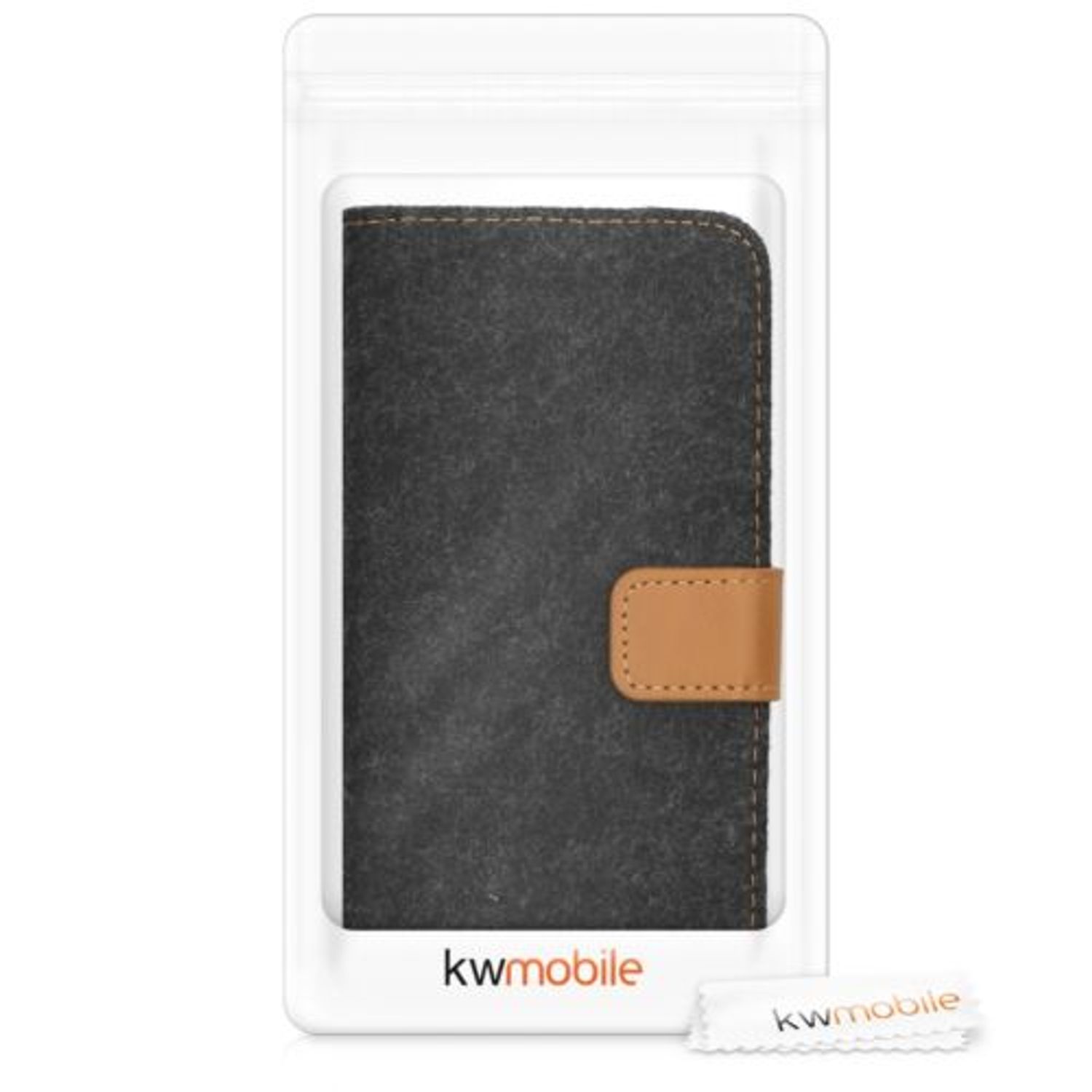 Husa pentru Samsung Galaxy A50, Textil, Gri, 48658.19 fotografia produsului View 7 L