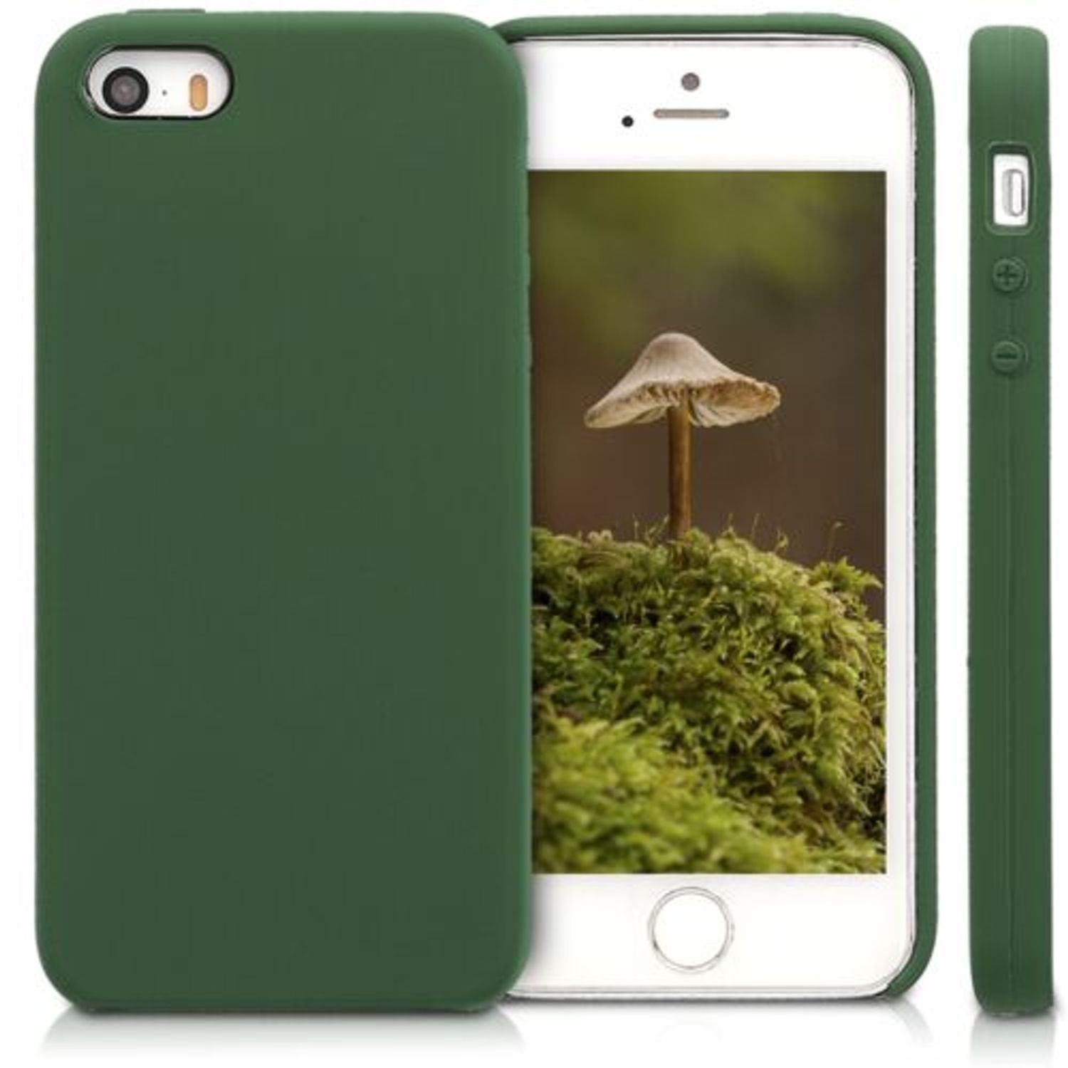Husa pentru Apple iPhone 5/iPhone 5s/iPhone SE, Silicon, Verde, 42766.80 fotografia produsului View 2 L