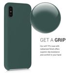 Husa pentru Apple iPhone X/iPhone XS, Silicon, Verde, 42495.171 fotografia produsului View 4 S