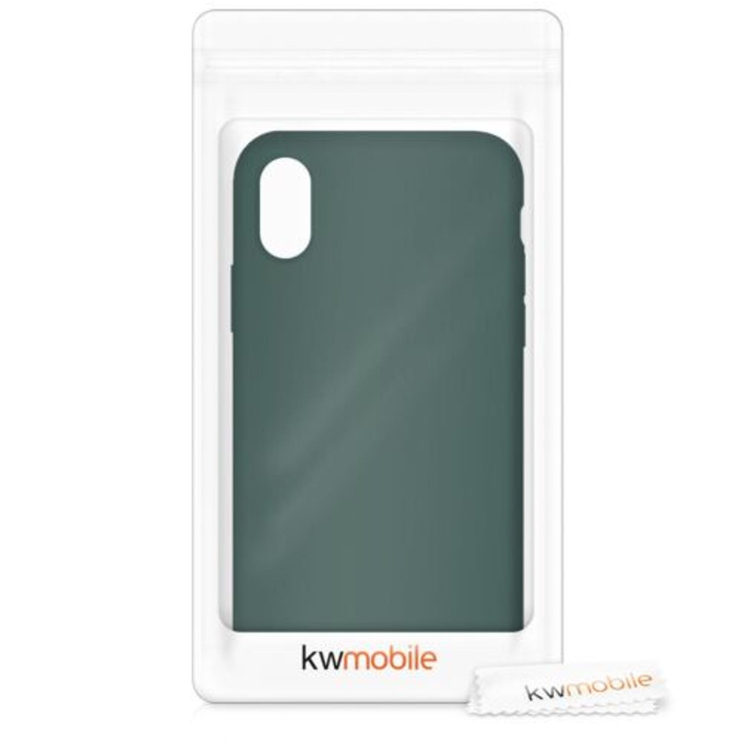 Husa pentru Apple iPhone X/iPhone XS, Silicon, Verde, 42495.171 fotografia produsului View 7 L