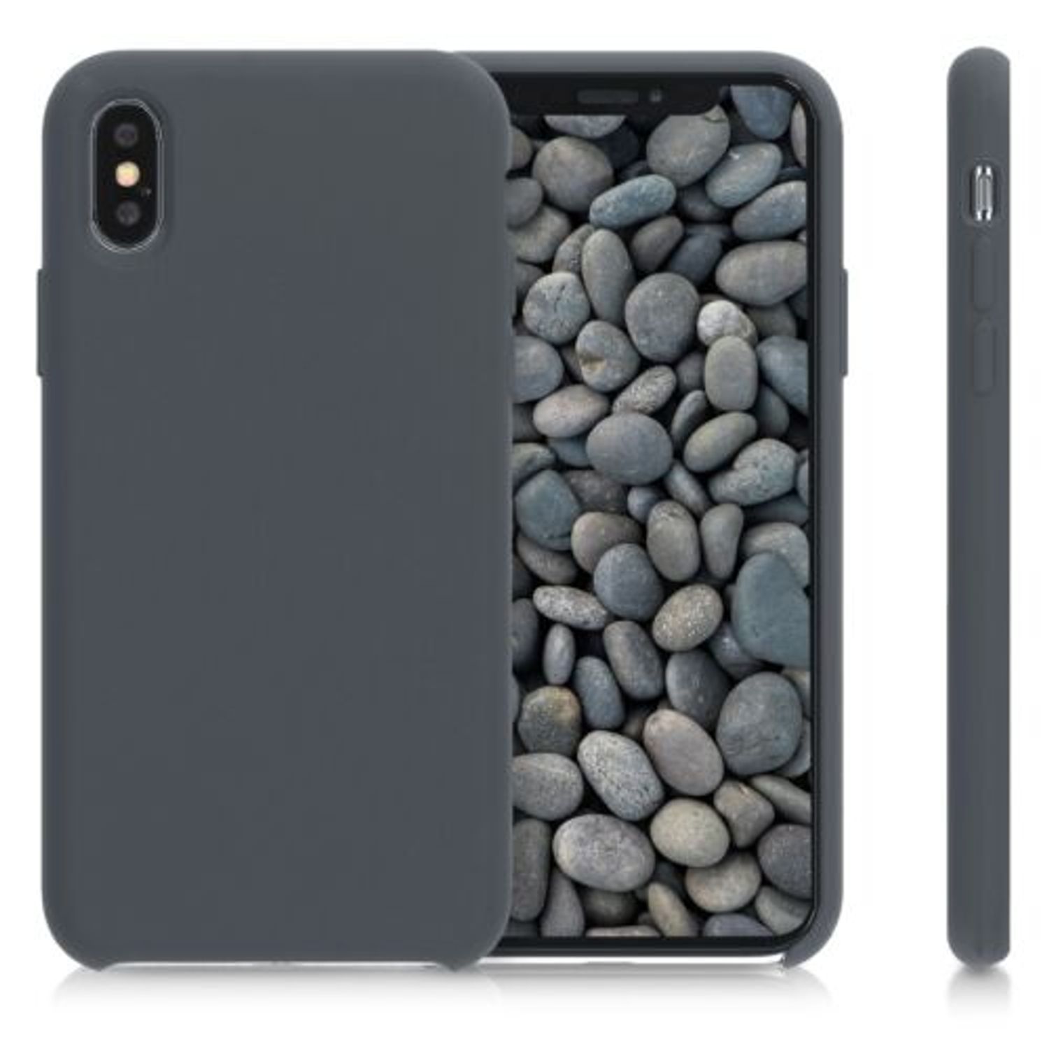 Husa pentru Apple iPhone X/iPhone XS, Silicon, Negru, 46313.47 fotografia produsului View 2 L