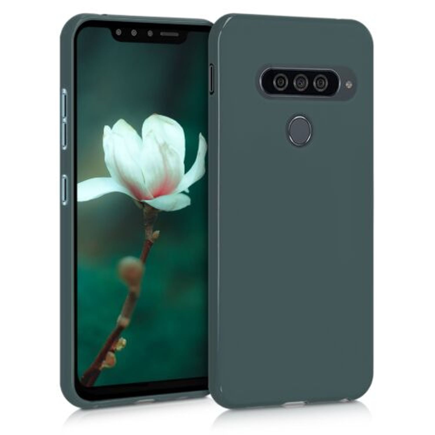 Husa pentru LG G8s ThinQ, Silicon, Verde, 48068.171 fotografia produsului