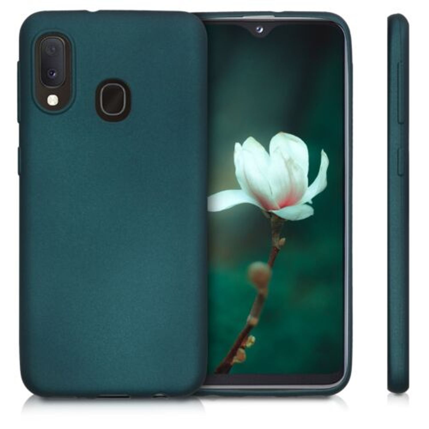 Husa pentru Samsung Galaxy A20e, Silicon, Verde, 48739.14 fotografia produsului View 2 L