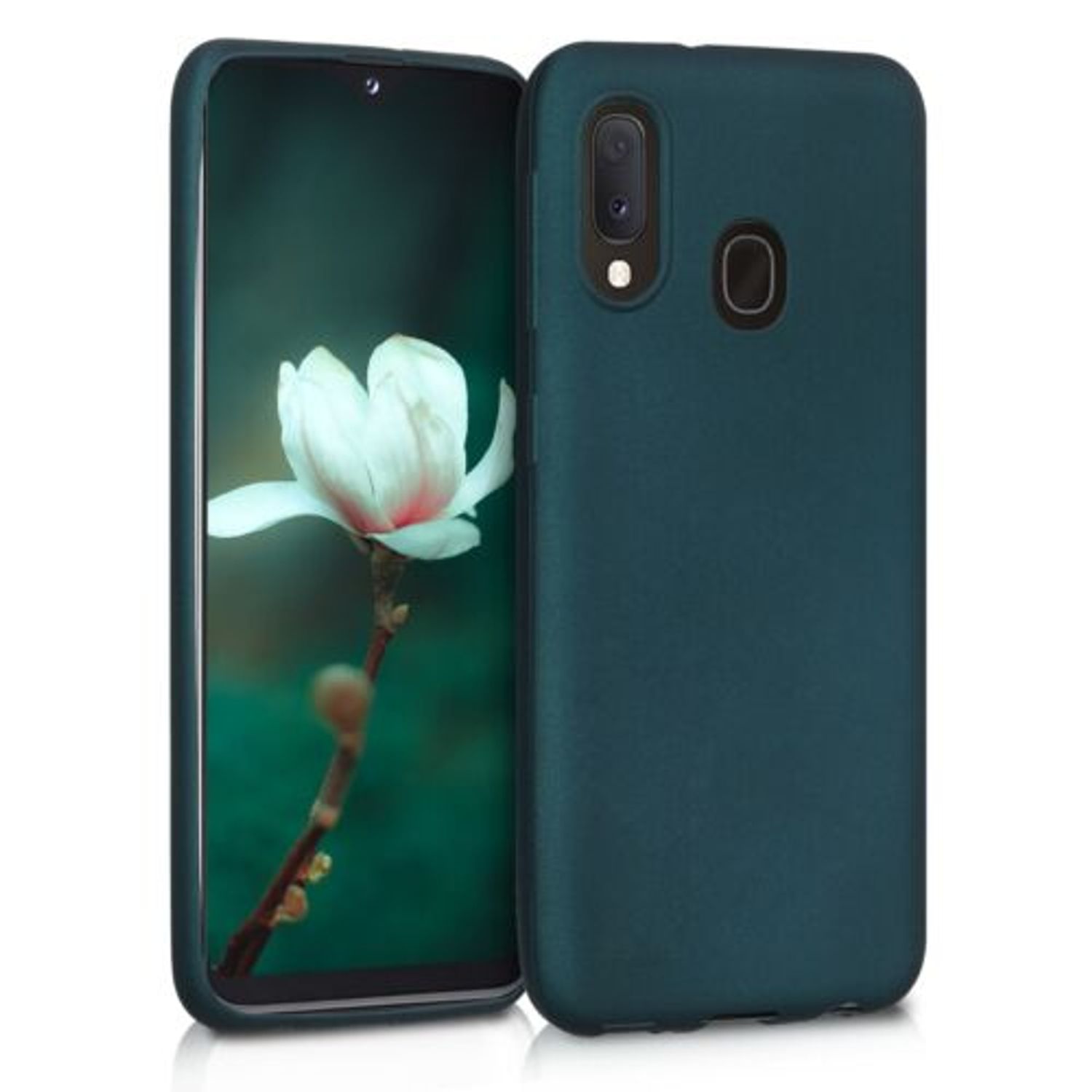 Husa pentru Samsung Galaxy A20e, Silicon, Verde, 48739.14 fotografia produsului