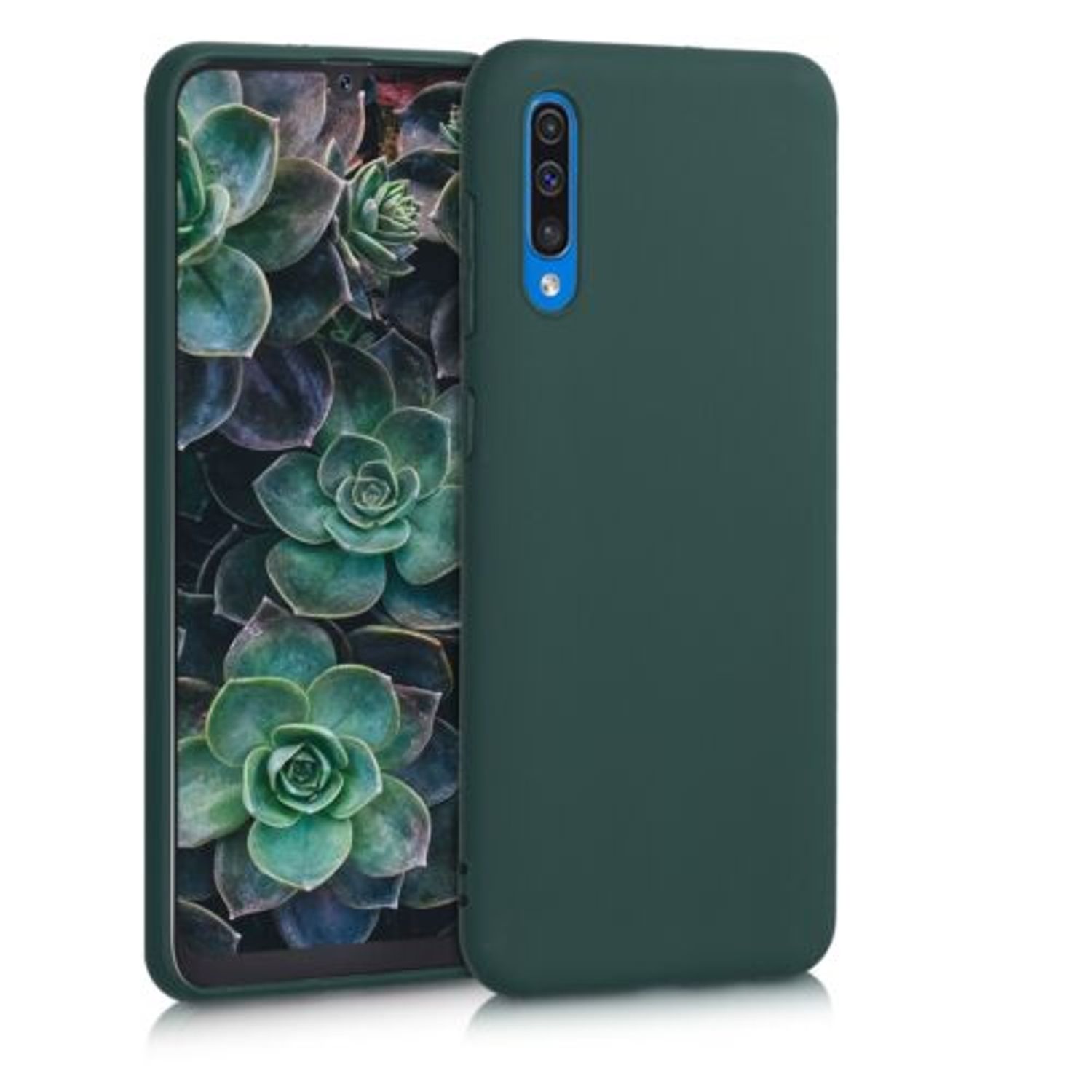 Husa pentru Samsung Galaxy A50, Silicon, Verde, 48054.169 fotografia produsului