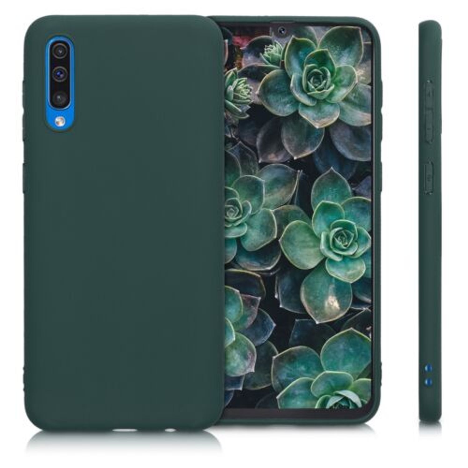 Husa pentru Samsung Galaxy A50, Silicon, Verde, 48054.169 fotografia produsului View 2 L