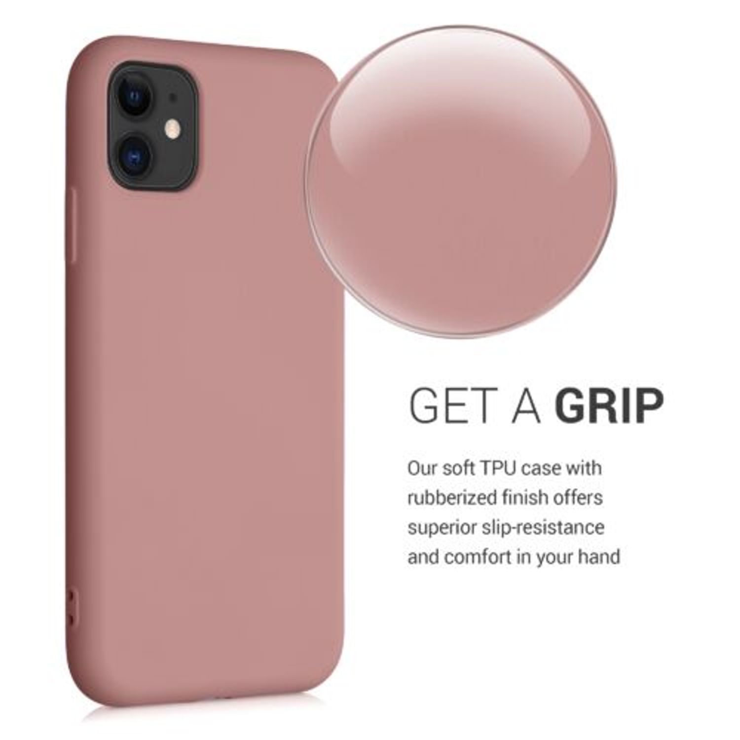 Husa pentru iPhone 11, Silicon, Roz, 50791.193 fotografia produsului View 3 L