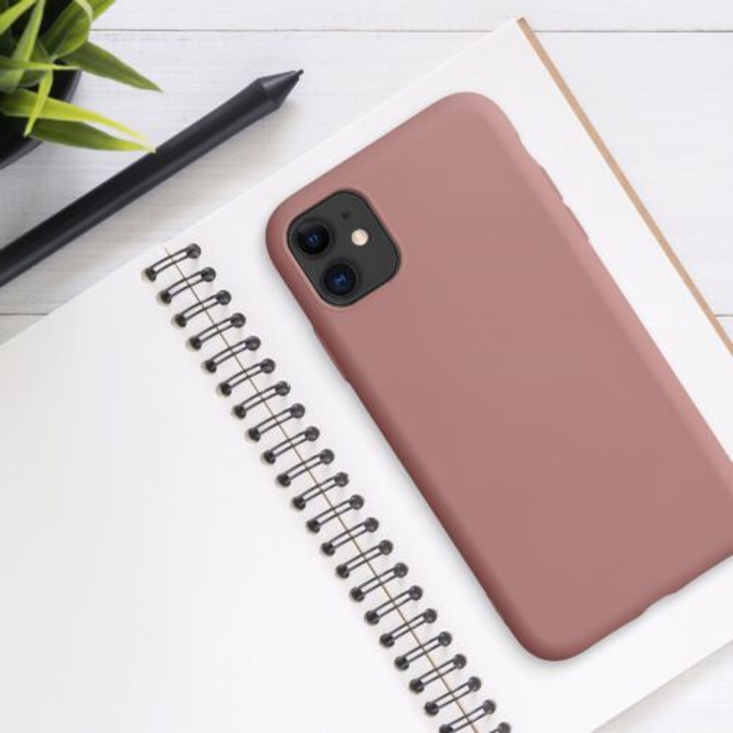 Husa pentru iPhone 11, Silicon, Roz, 50791.193 fotografia produsului View 5 L