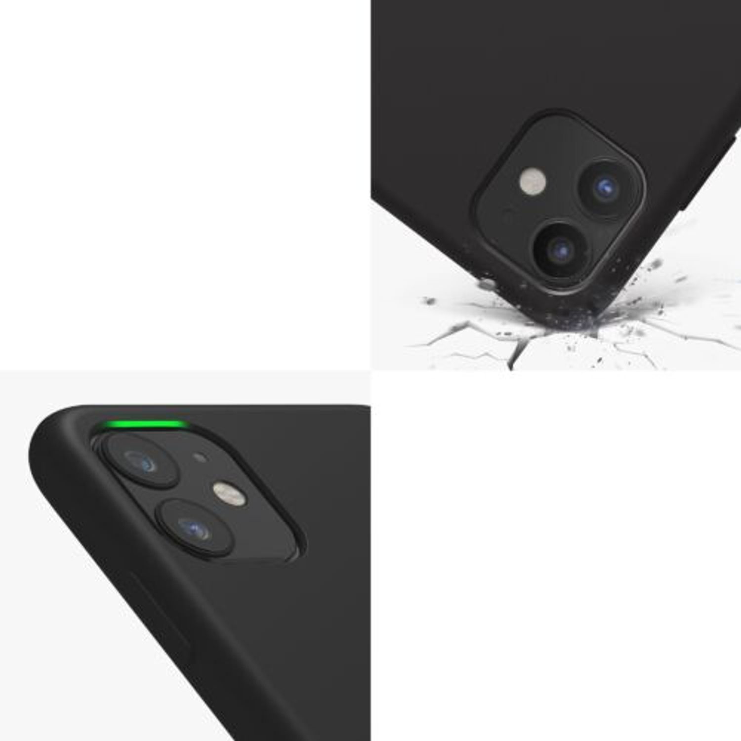 Husa pentru Apple iPhone 11, Silicon, Negru, 49724.01 fotografia produsului View 9 L