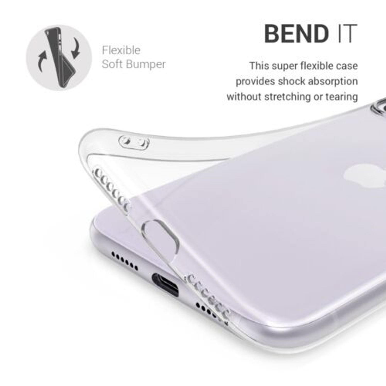 Husa pentru Apple iPhone 11, Silicon, Transparent, 50355.03 fotografia produsului View 16 L