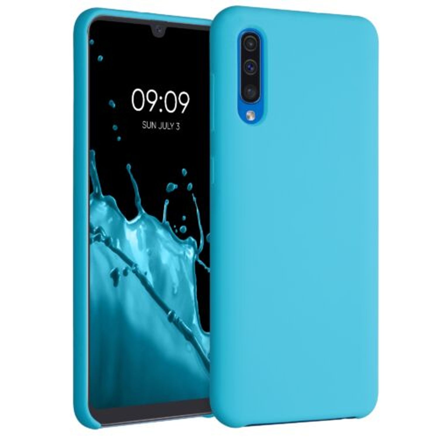 Husa pentru Samsung Galaxy A50, Silicon, Albastru, 48715.223 fotografia produsului