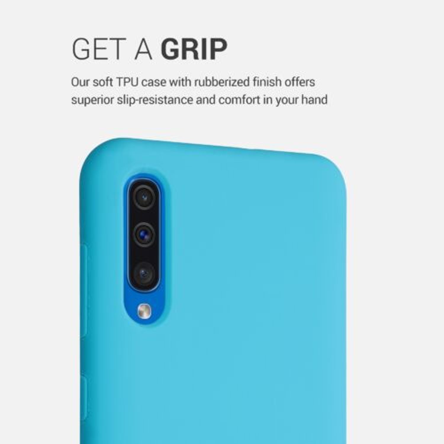 Husa pentru Samsung Galaxy A50, Silicon, Albastru, 48715.223 fotografia produsului View 4 L