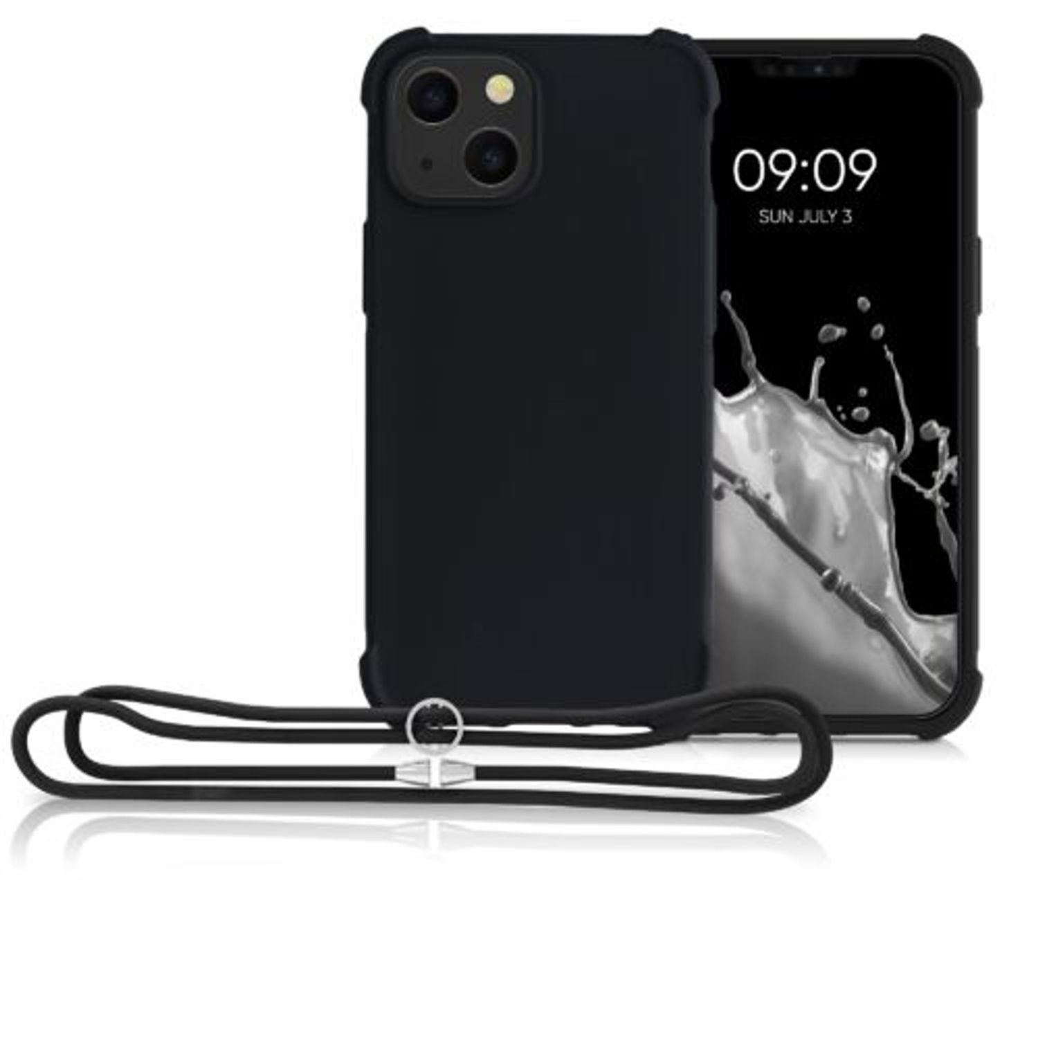 Husa pentru iPhone 13 Mini, Silicon, Negru, 55933.01 fotografia produsului View 8 L