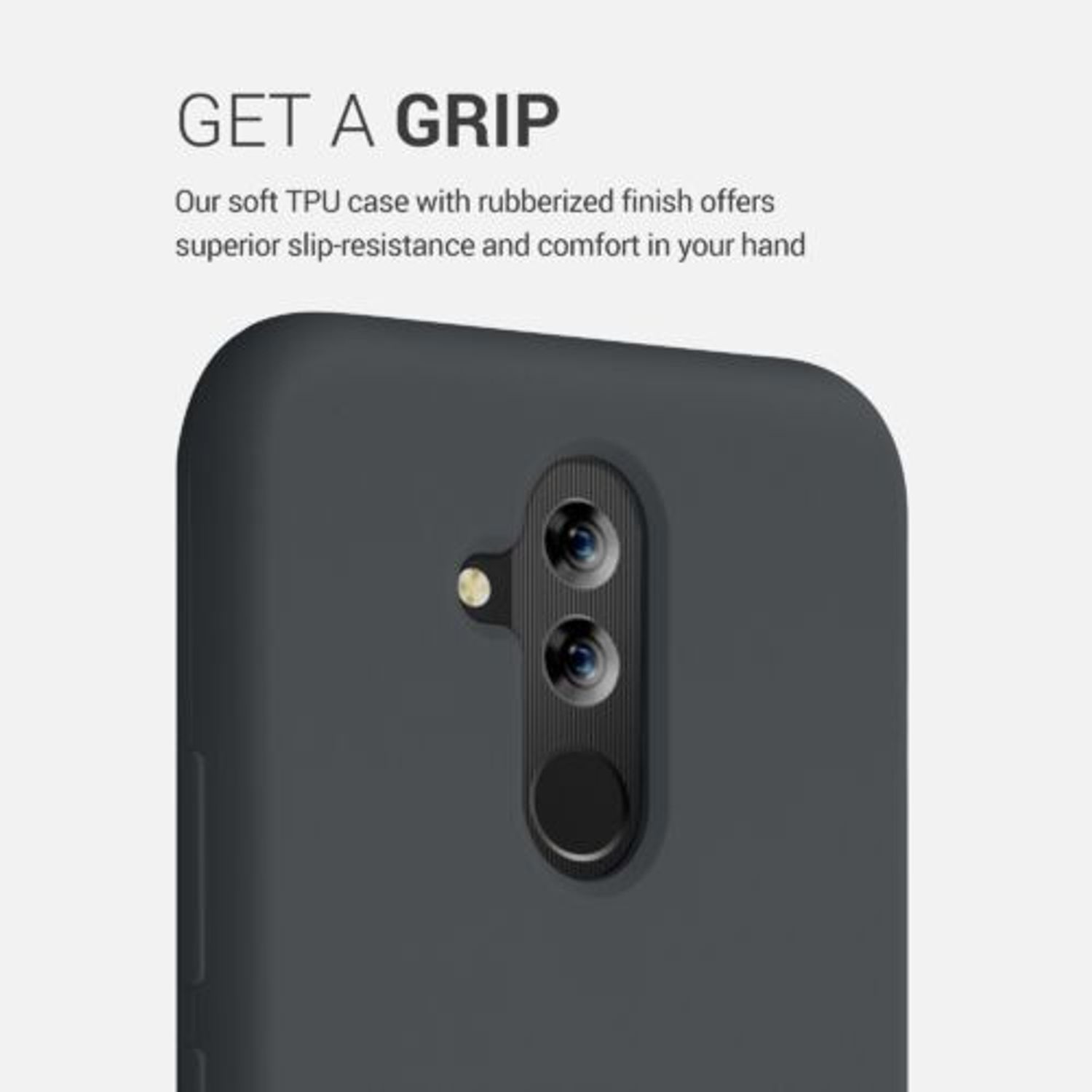 Husa pentru Huawei Mate 20 Lite, Silicon, Negru, 46310.47 fotografia produsului View 3 L