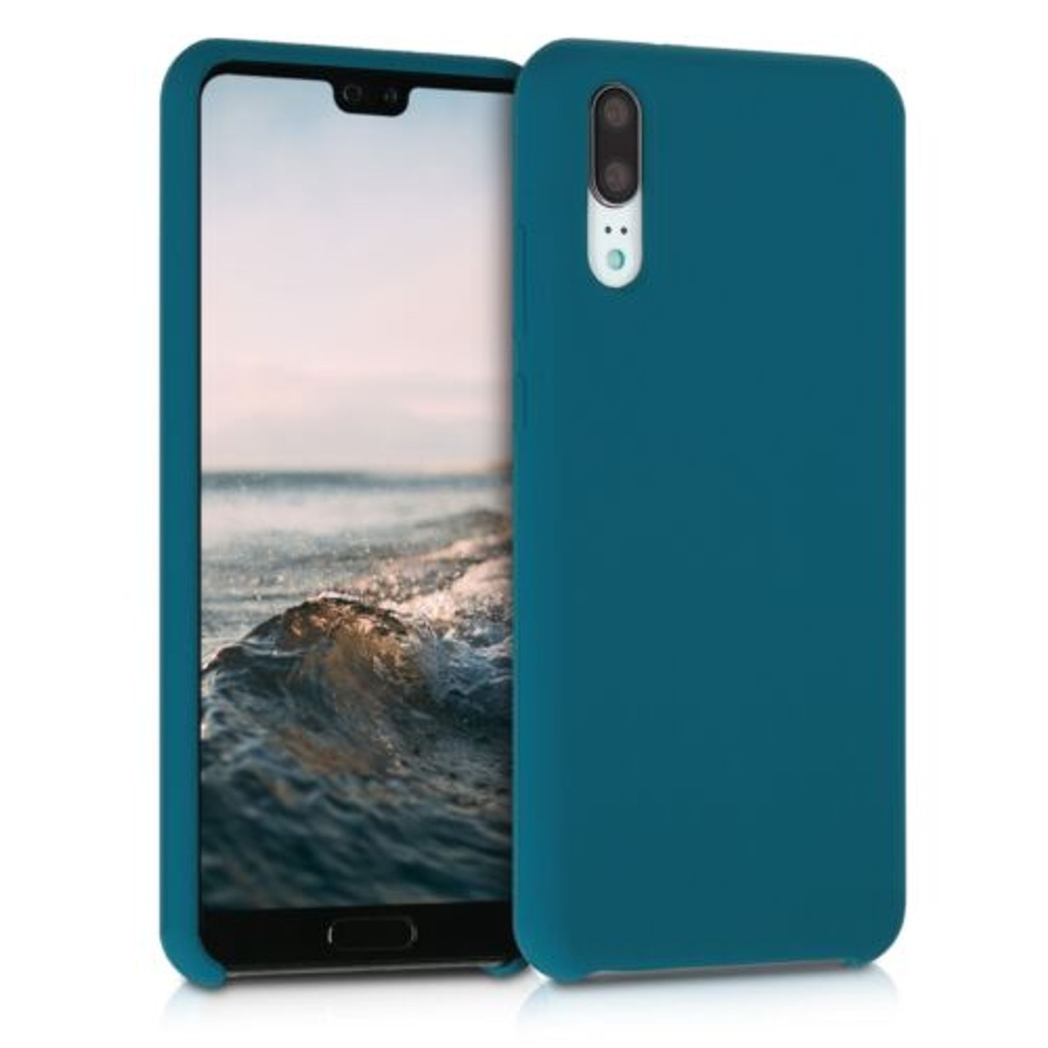 Husa pentru Huawei P20, Silicon, Verde, 45689.57 fotografia produsului
