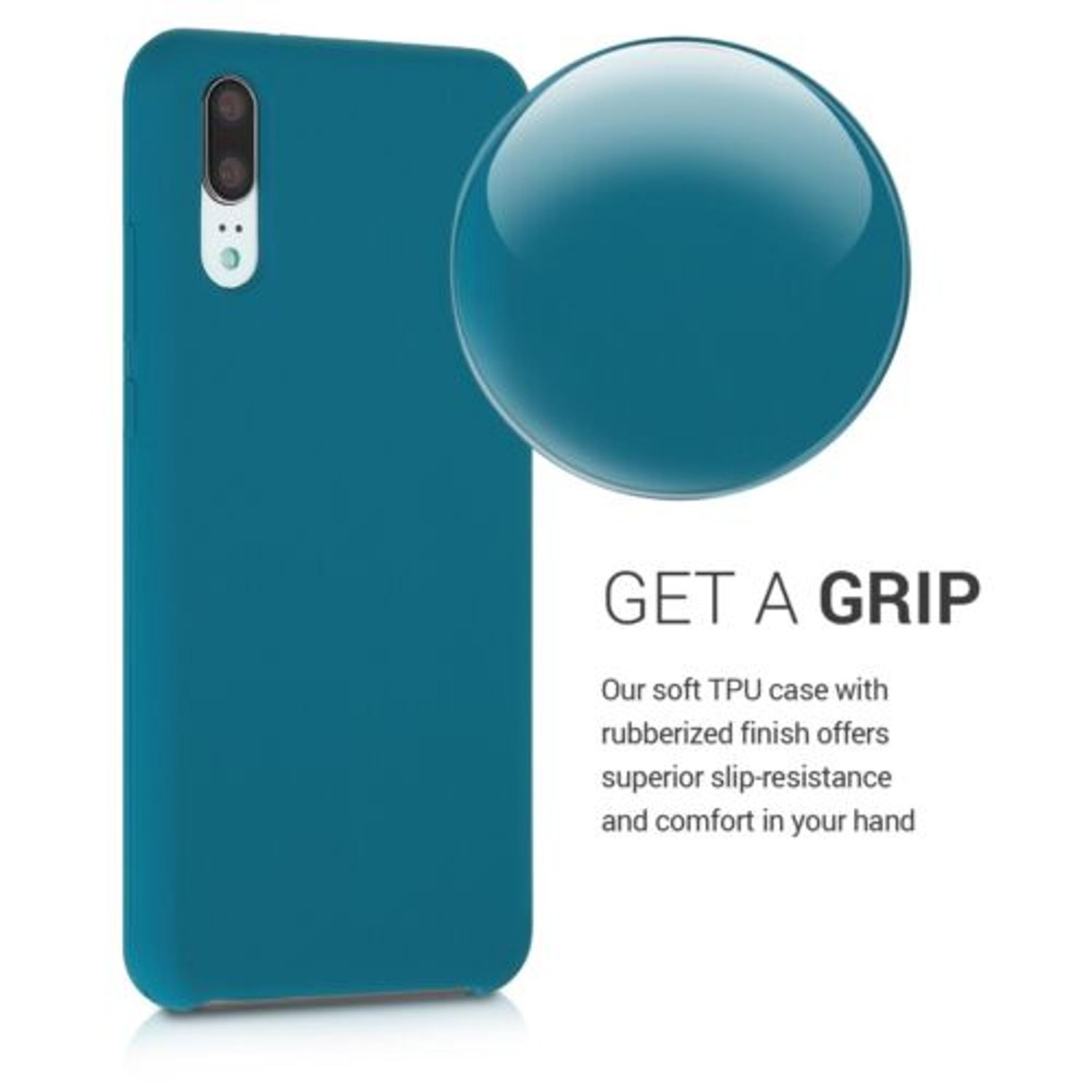 Husa pentru Huawei P20, Silicon, Albastru, 45689.62 fotografia produsului View 4 L