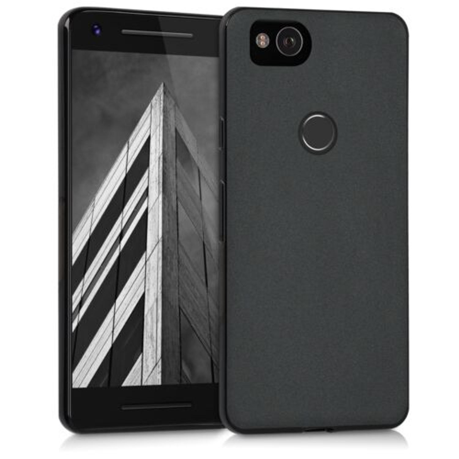 Husa pentru Google Pixel 2, Silicon, Negru, 43081.47 fotografia produsului
