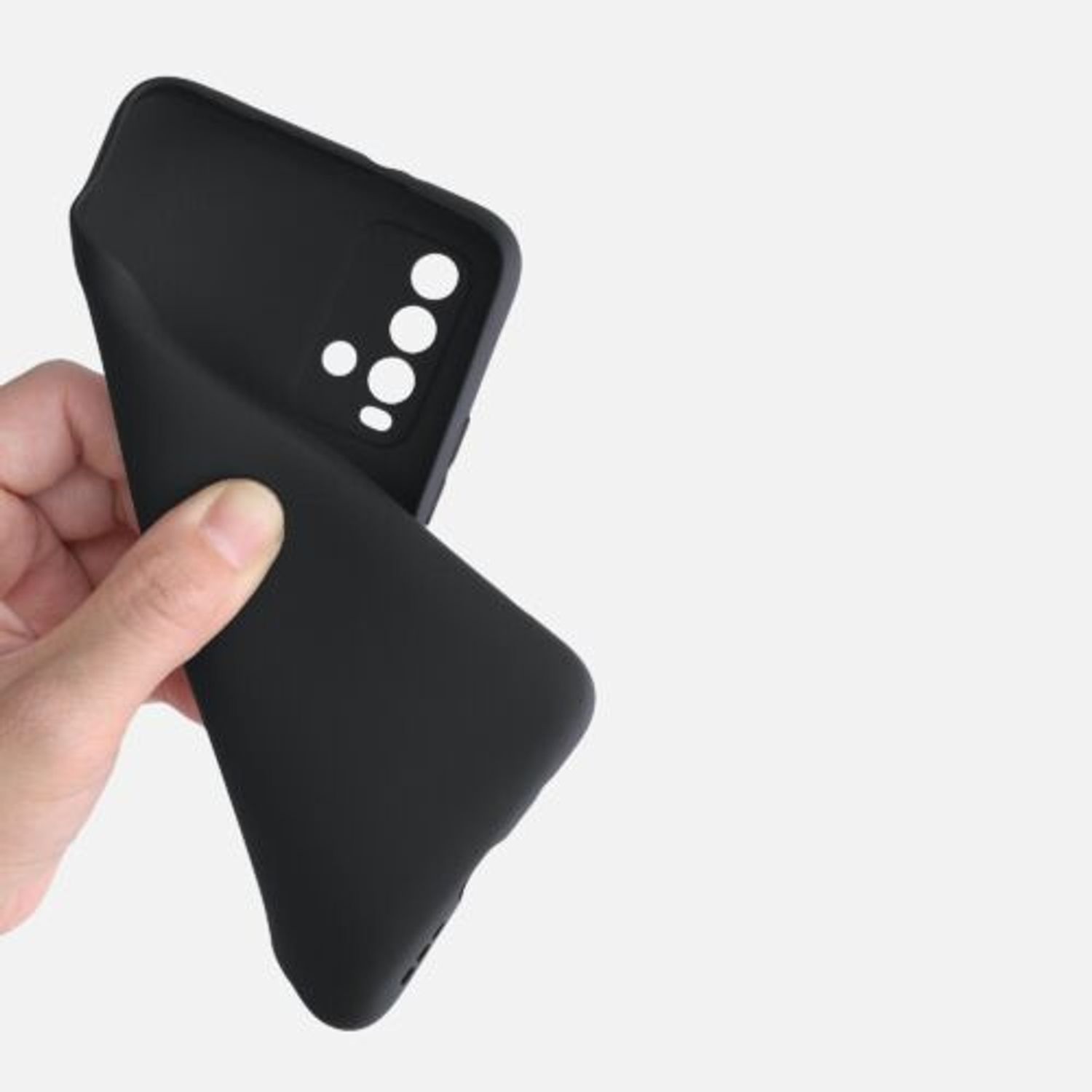 Husa pentru Xiaomi Redmi 9T, Silicon, Negru, 54337.47 fotografia produsului View 8 L