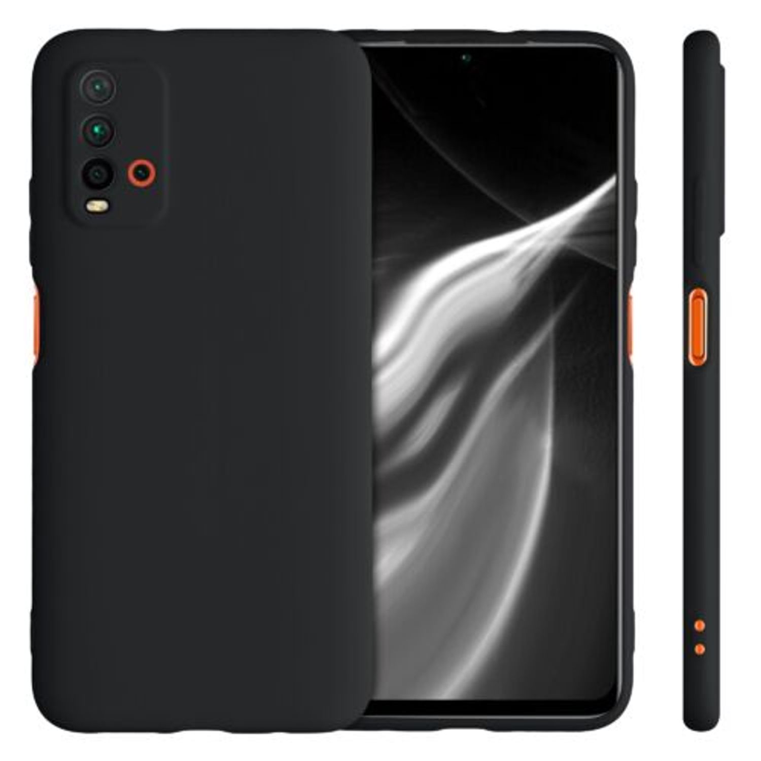Husa pentru Xiaomi Redmi 9T, Silicon, Negru, 54337.47 fotografia produsului View 2 L