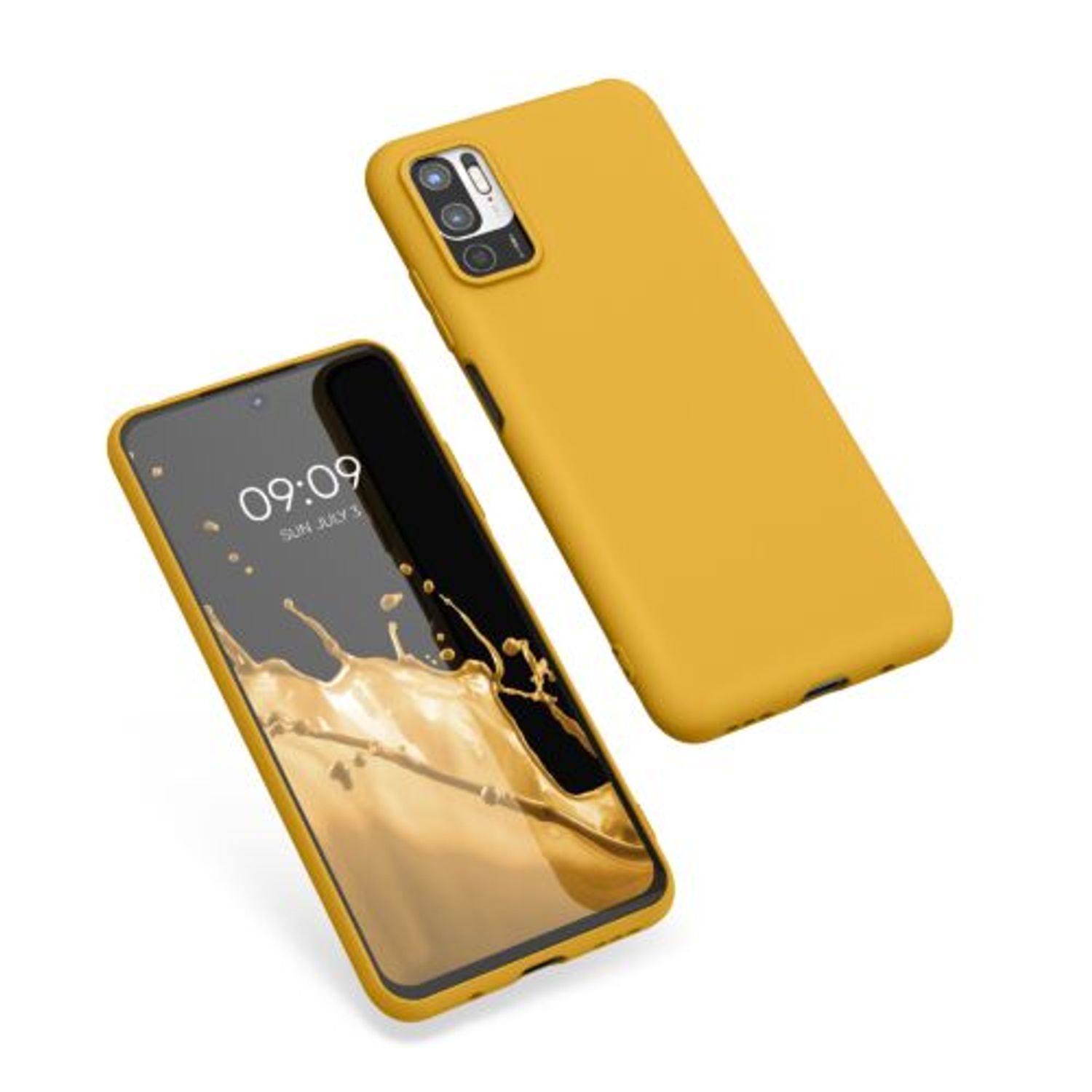 Husa pentru Xiaomi Redmi Note 10 5G, Silicon, Galben, 54947.143 fotografia produsului View 2 L