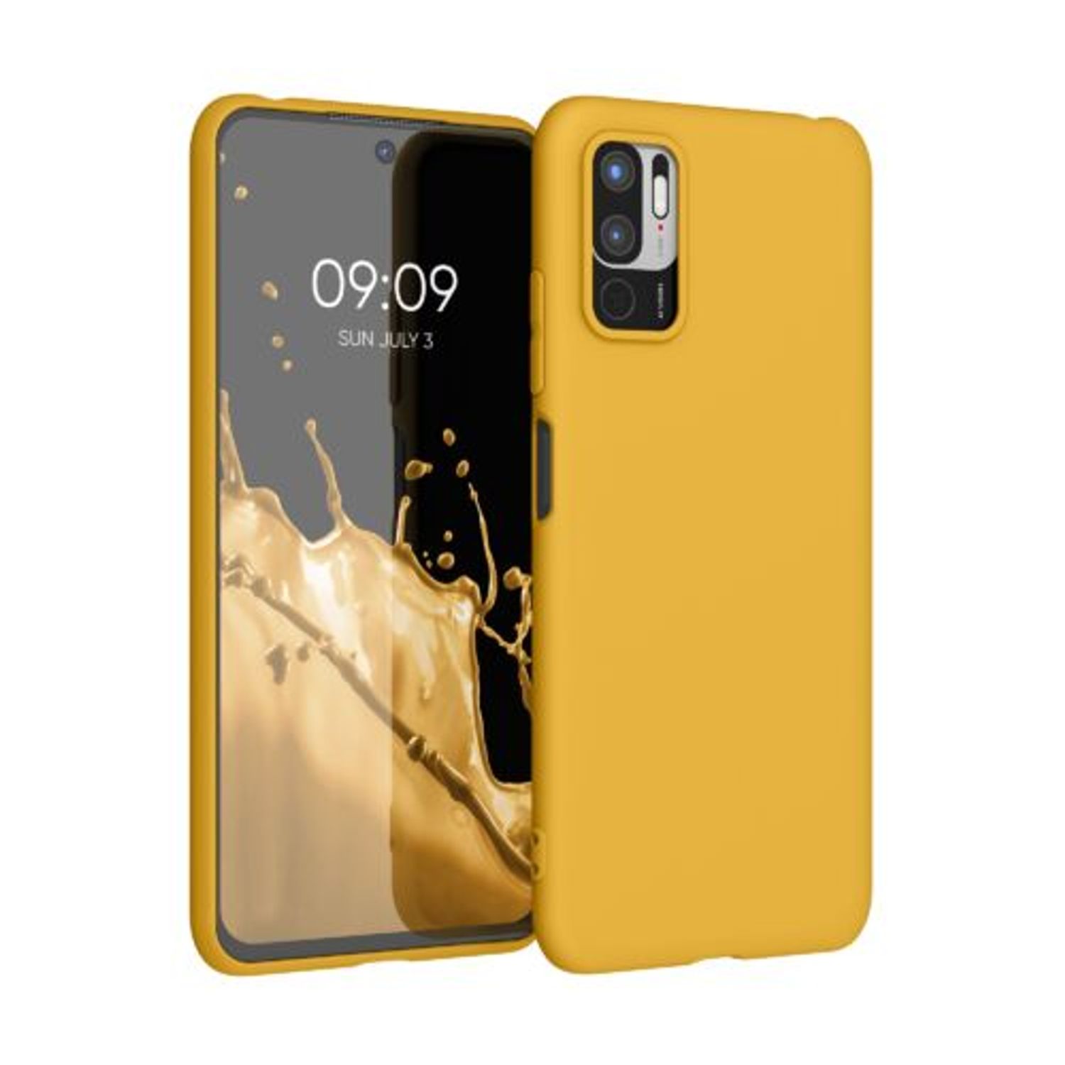 Husa pentru Xiaomi Redmi Note 10 5G, Silicon, Galben, 54947.143 fotografia produsului