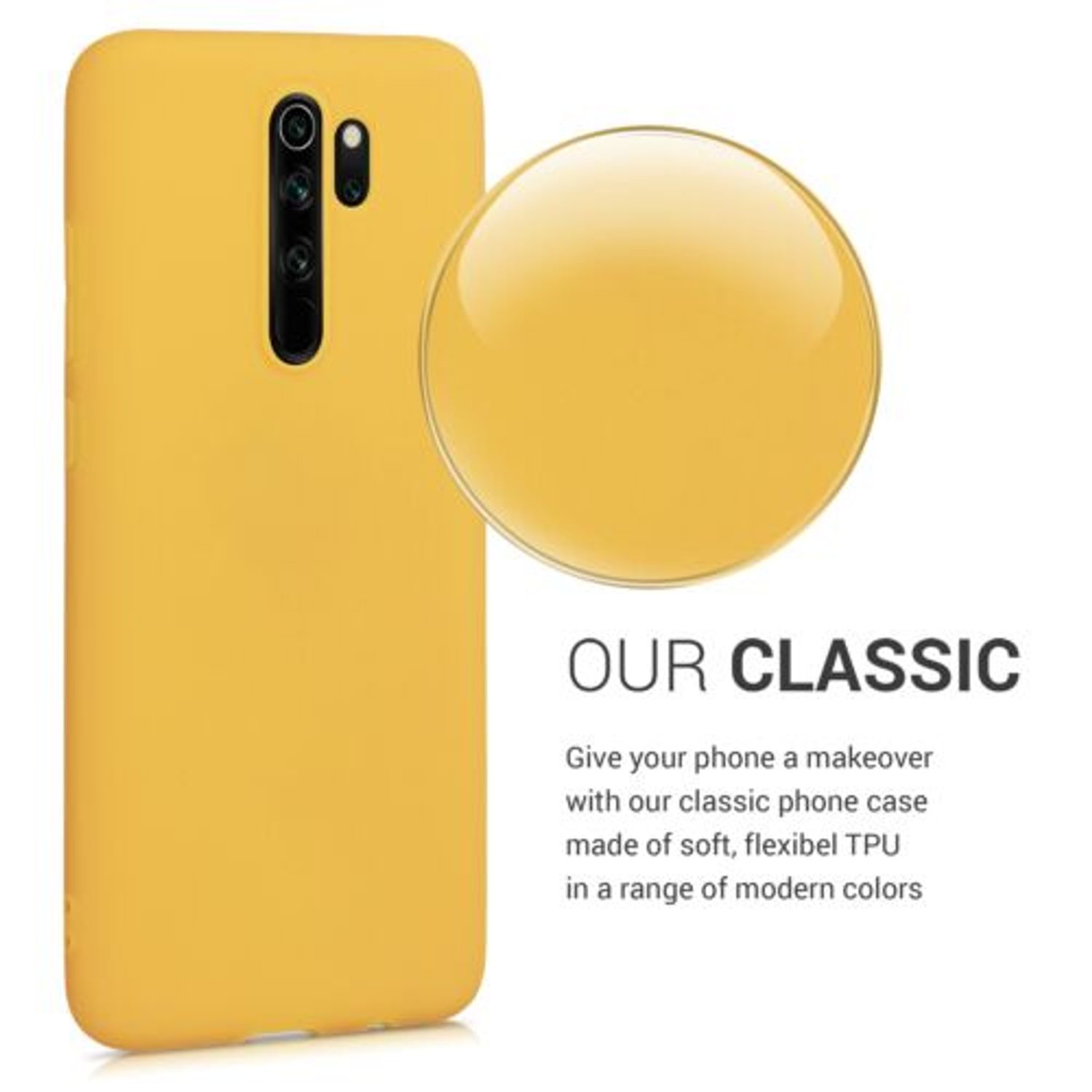 Husa pentru Xiaomi Redmi Note 8 Pro, Silicon, Galben, 50242.143 fotografia produsului View 4 L