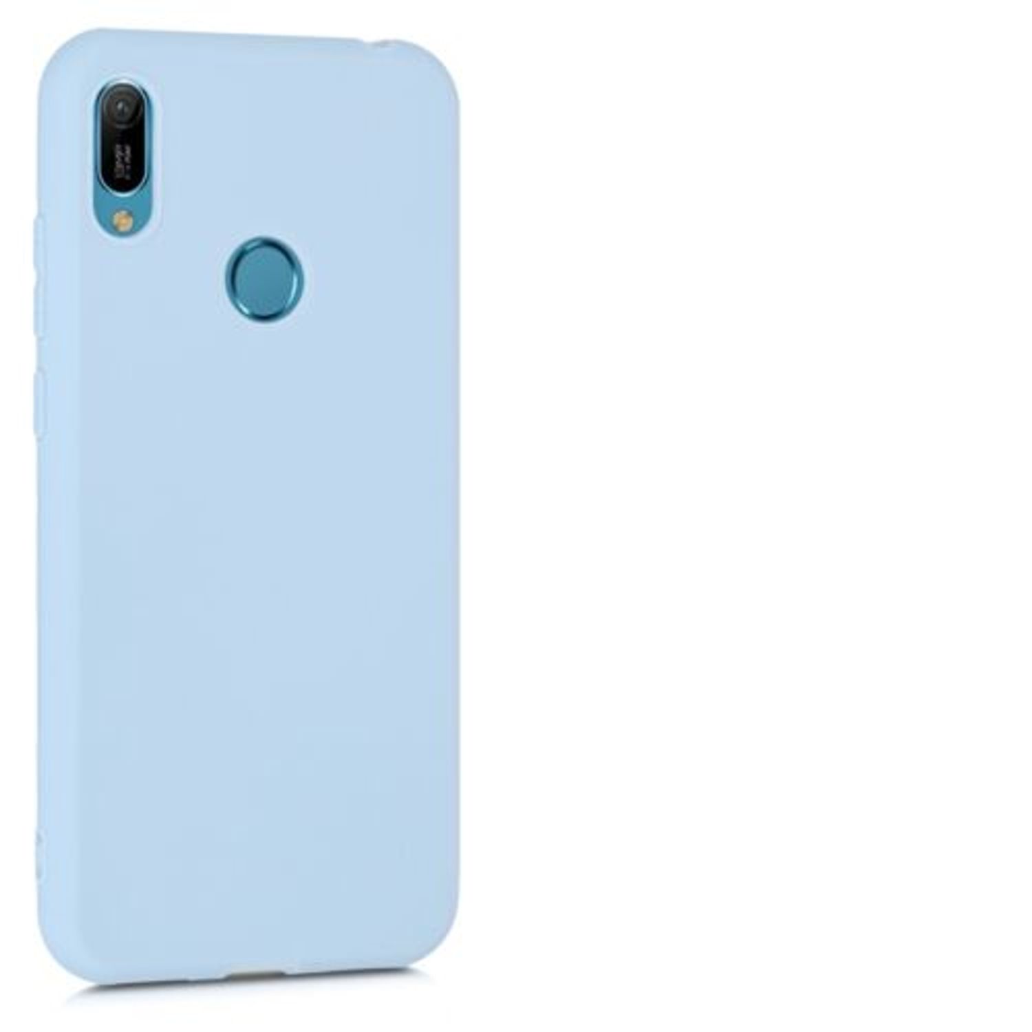 Husa pentru Huawei Y6 (2019), Silicon, Albastru, 48122.58 fotografia produsului View 7 L