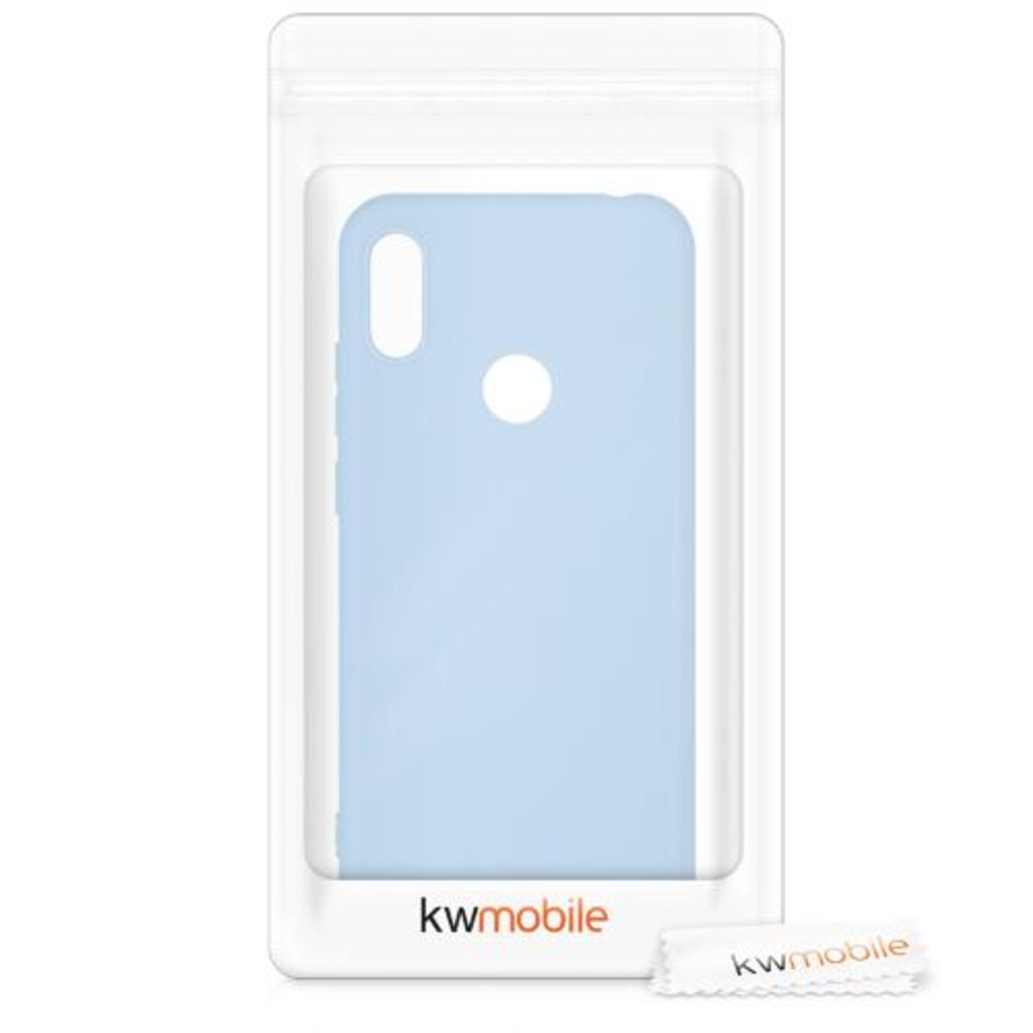 Husa pentru Huawei Y6 (2019), Silicon, Albastru, 48122.58 fotografia produsului View 8 L