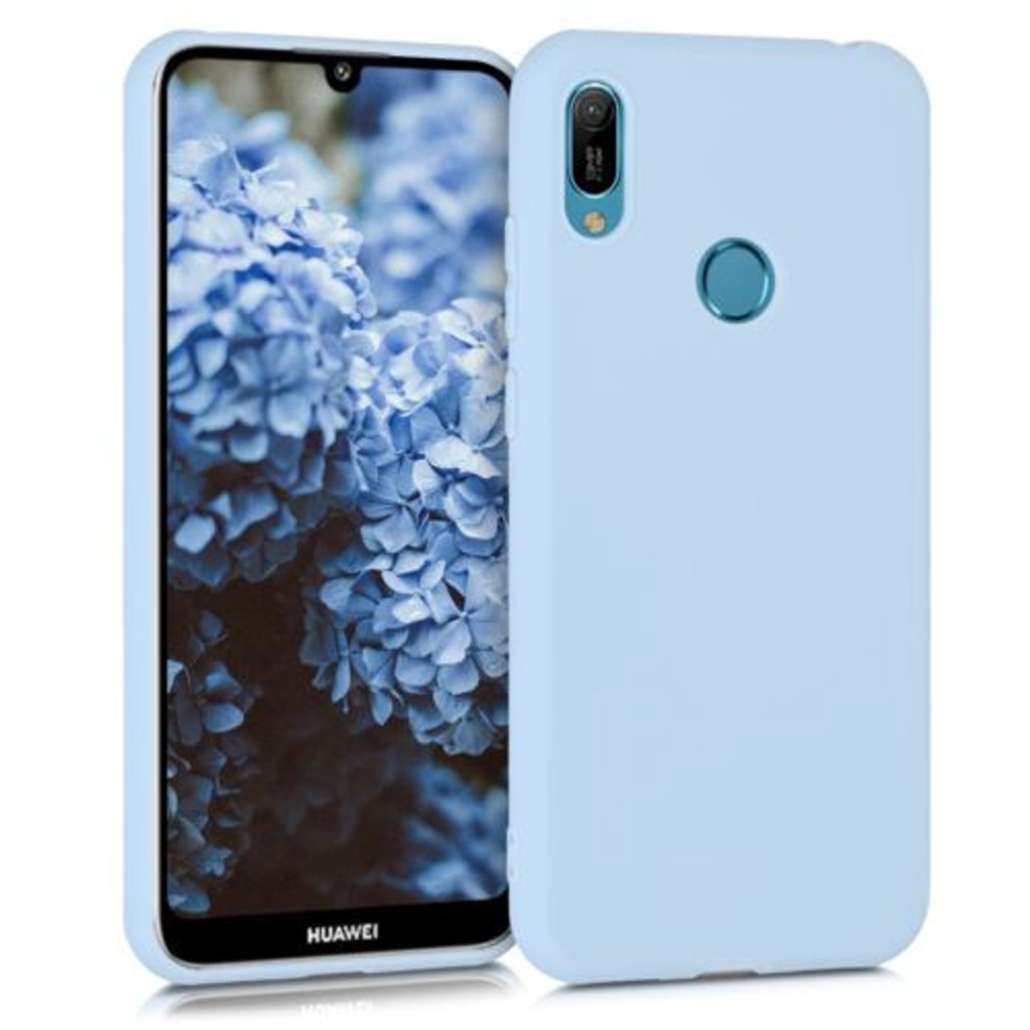 Husa pentru Huawei Y6 (2019), Silicon, Albastru, 48122.58 fotografia produsului