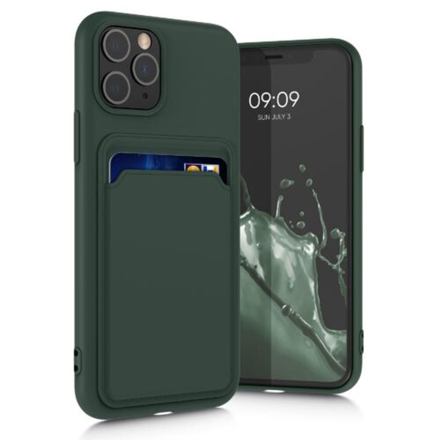 Husa pentru Apple iPhone 11 Pro, Silicon, Verde, 55115.80, Kwmobile fotografia produsului