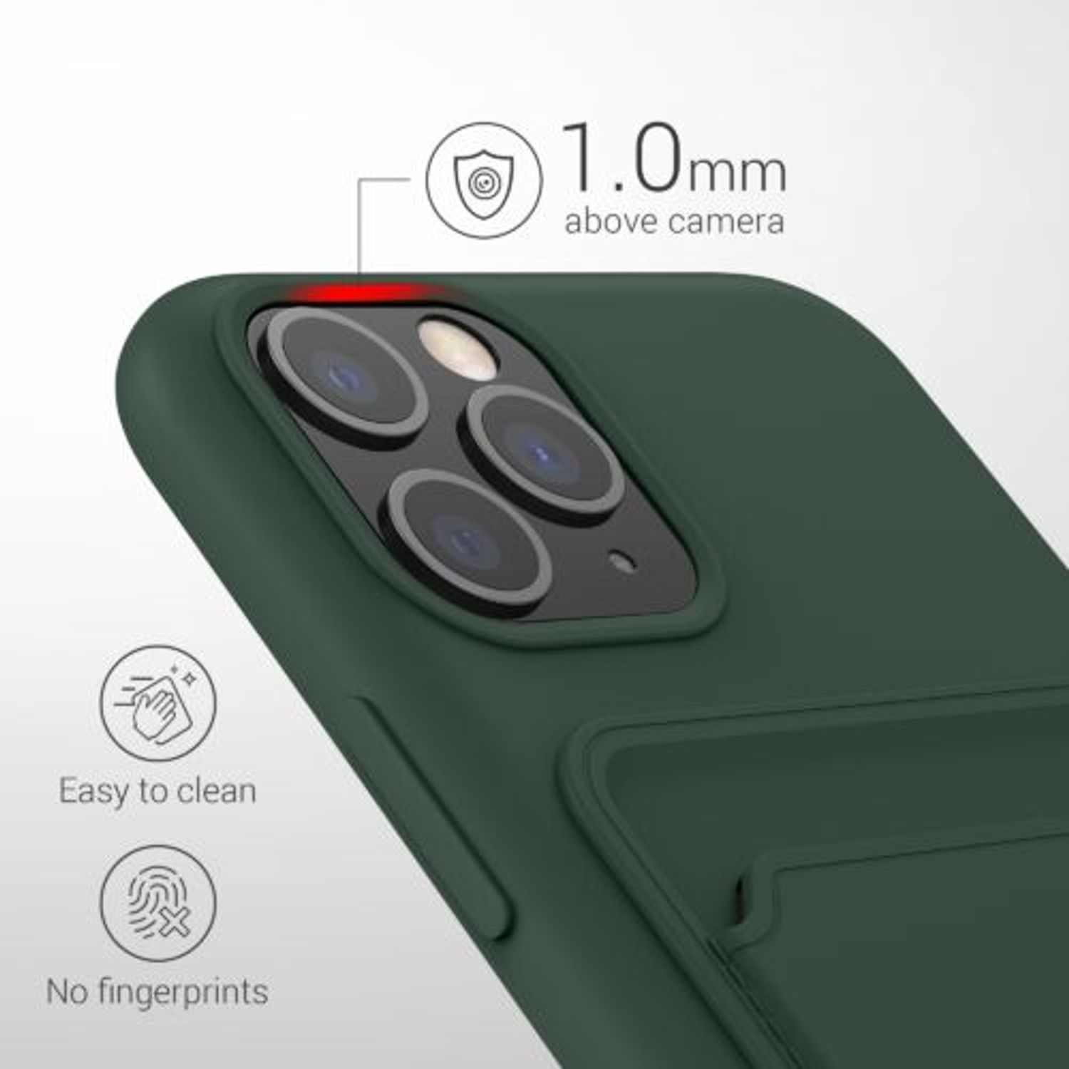 Husa pentru Apple iPhone 11 Pro, Silicon, Verde, 55115.80, Kwmobile fotografia produsului View 4 L